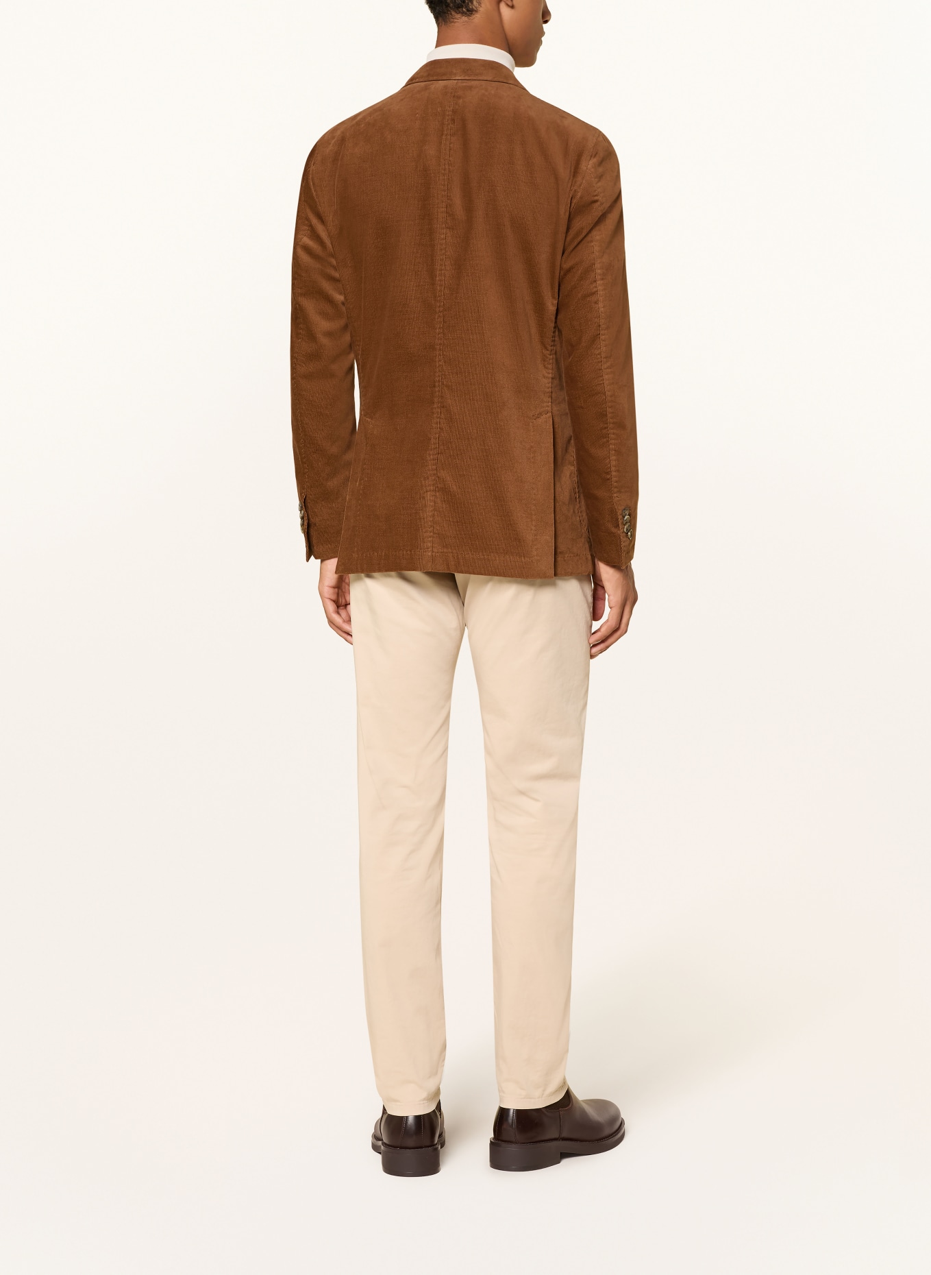 windsor. Sako k obleku Regular Fit z manšestru: 220 Rust/Copper 220