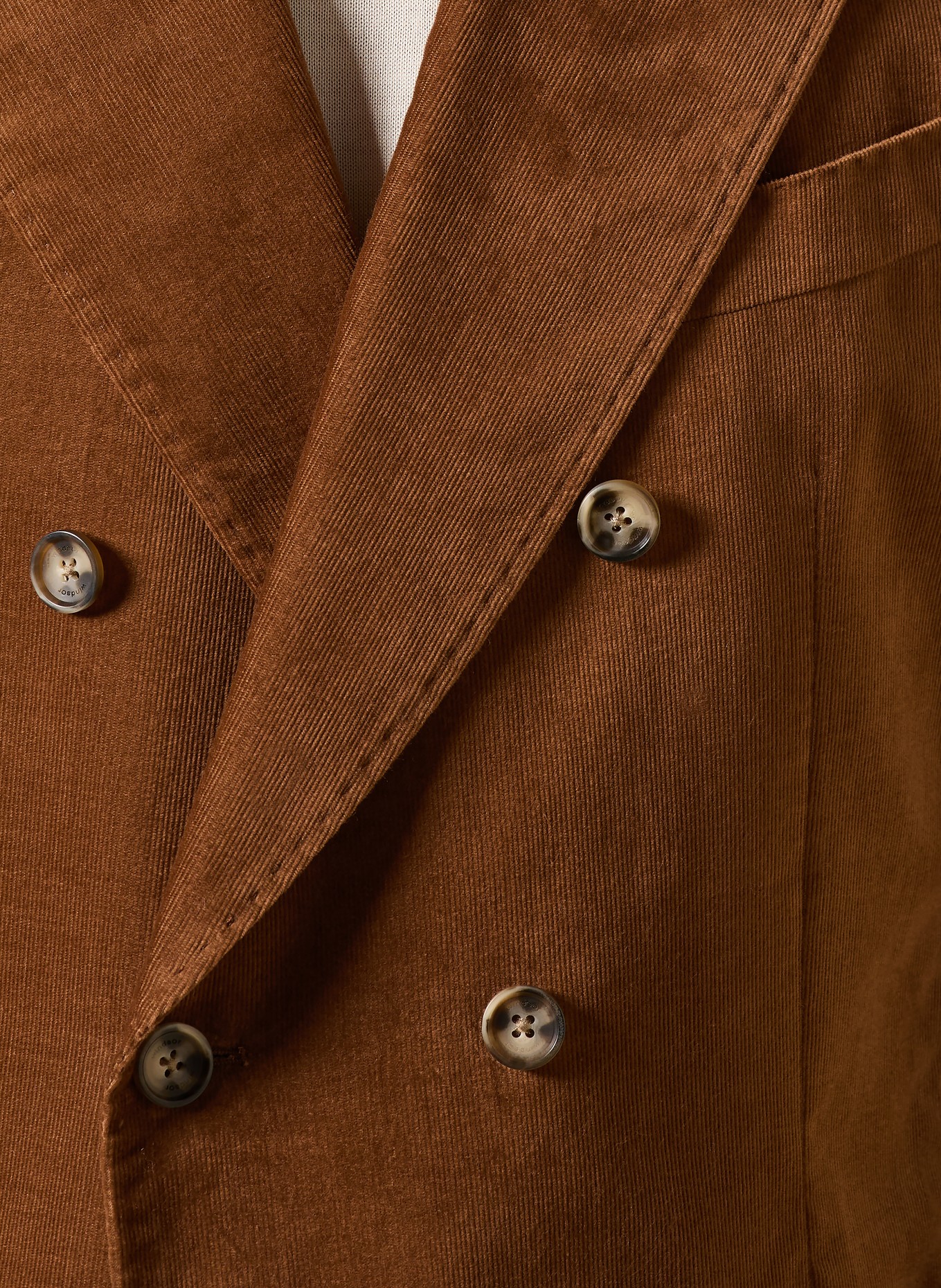 windsor. Sako k obleku Regular Fit z manšestru: 220 Rust/Copper 220