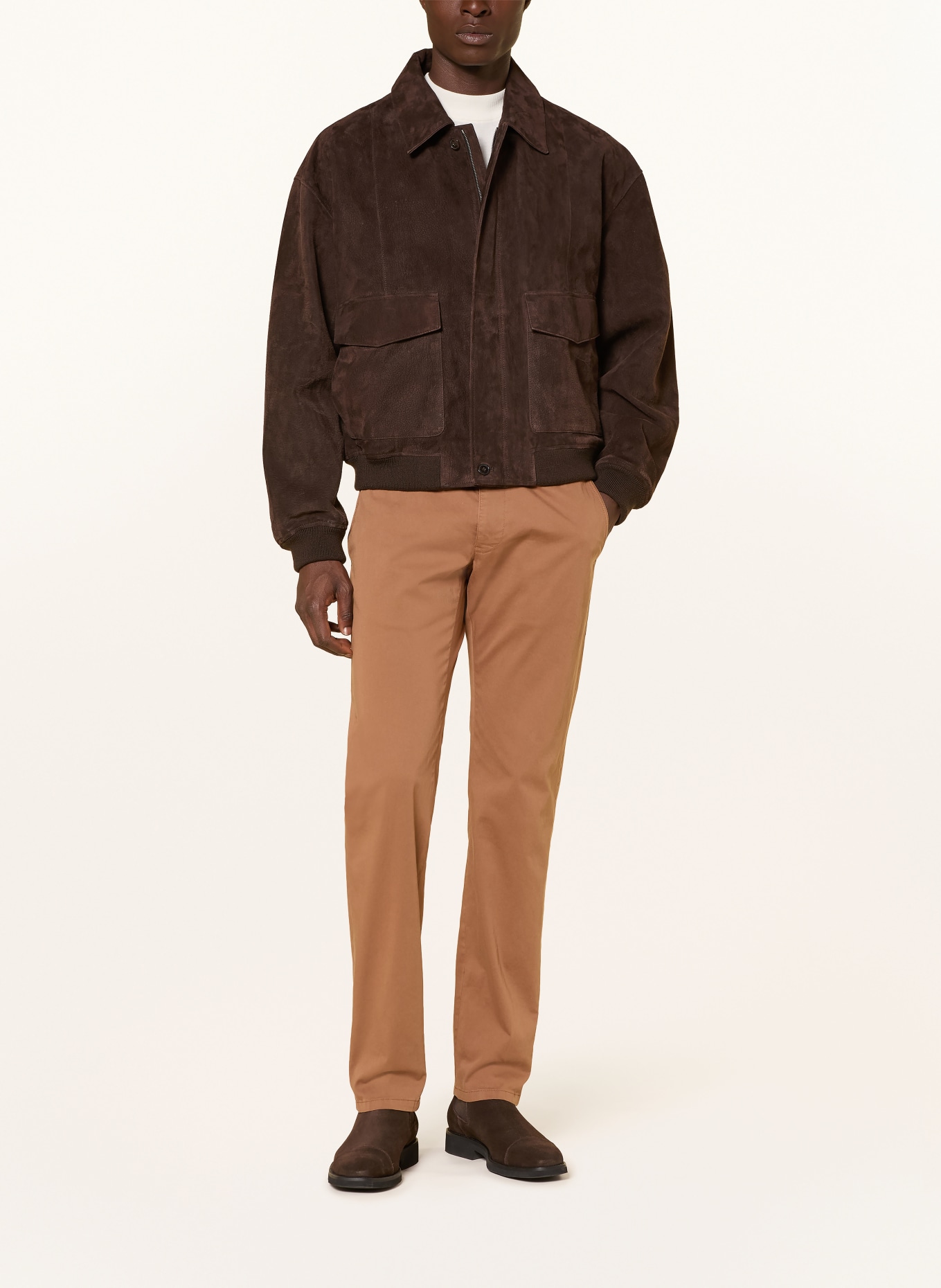 windsor. Chino CINO-D Slim Fit: BRAUN