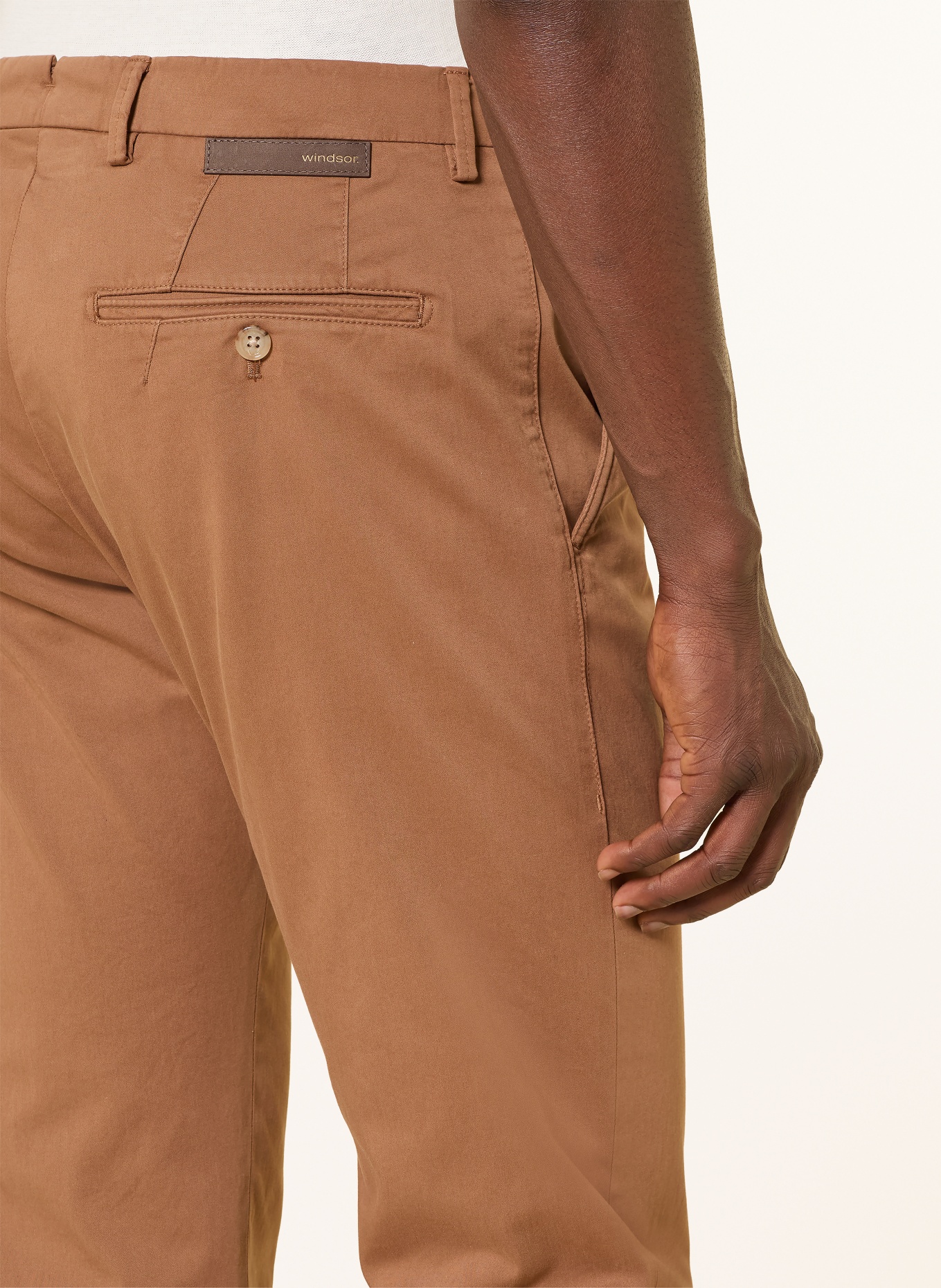 windsor. Chino CINO-D Slim Fit: BRAUN