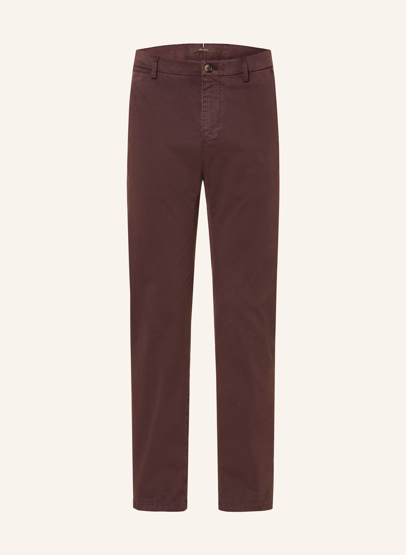 windsor. Pantalon Chino CINO-D coupe slim: MARRON FONCÉ