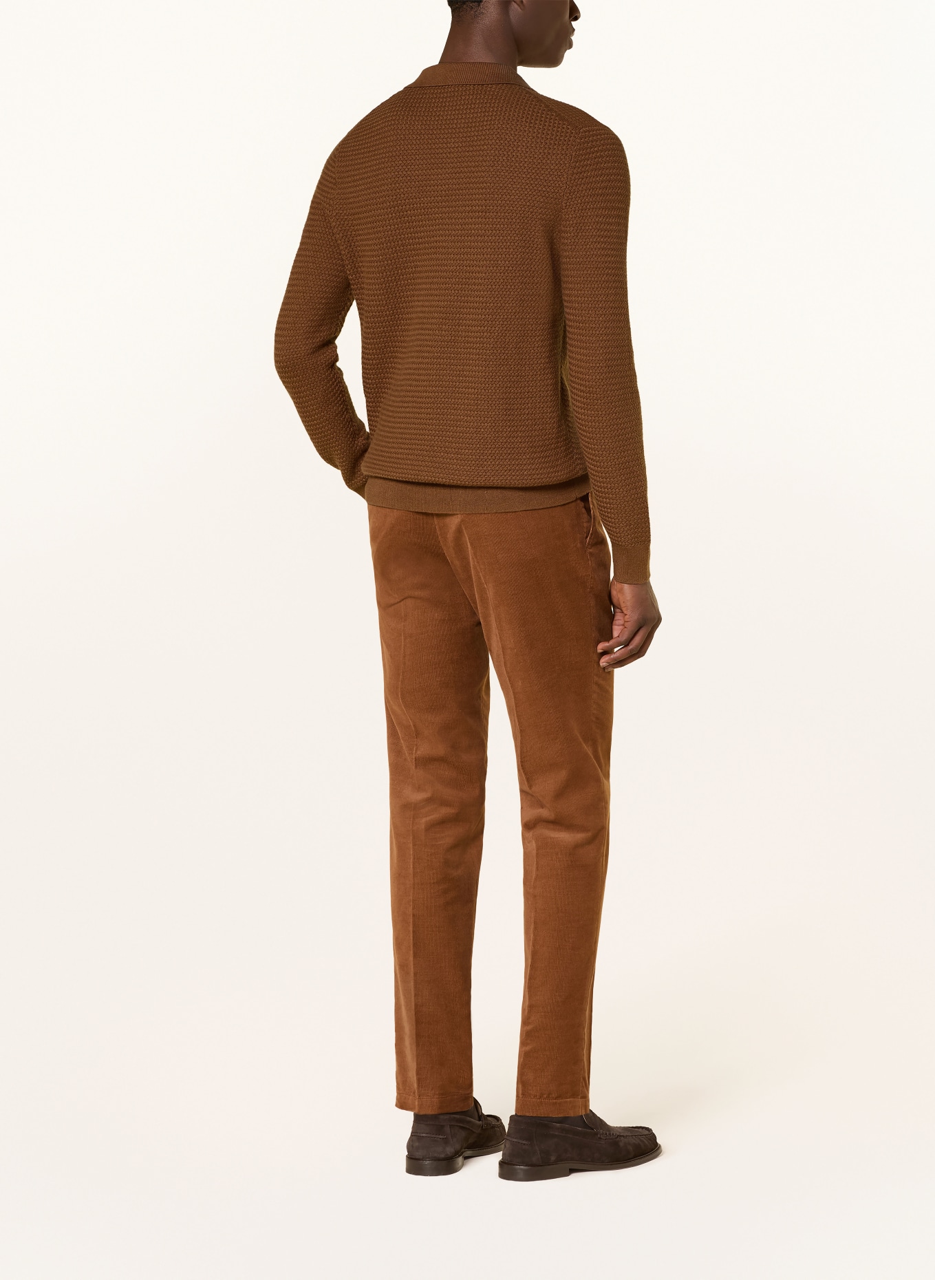 windsor. Polo en maille CASHMILO: MARRON