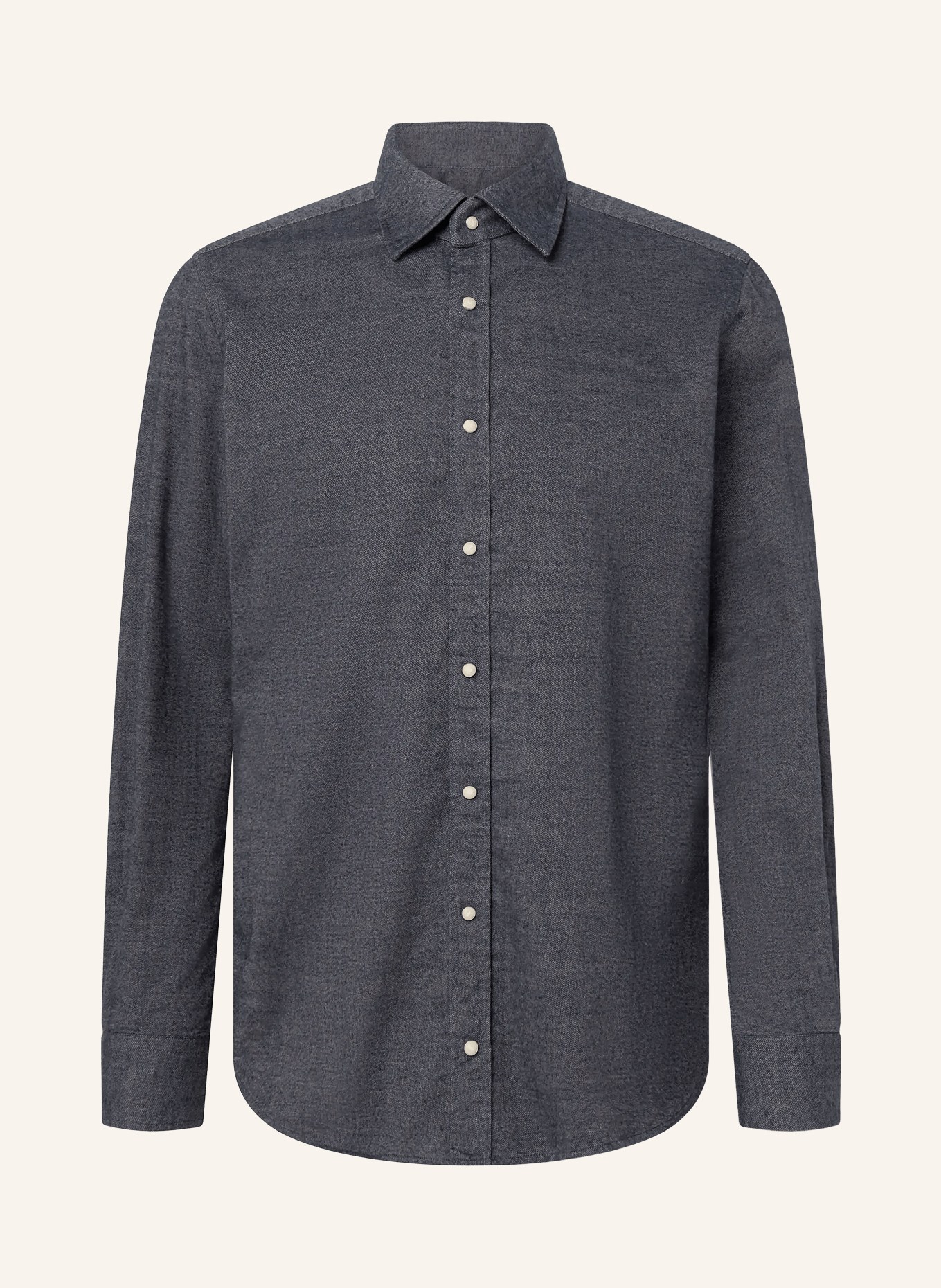 windsor. Flanellhemd LIVIO Regular Fit: DUNKELBLAU