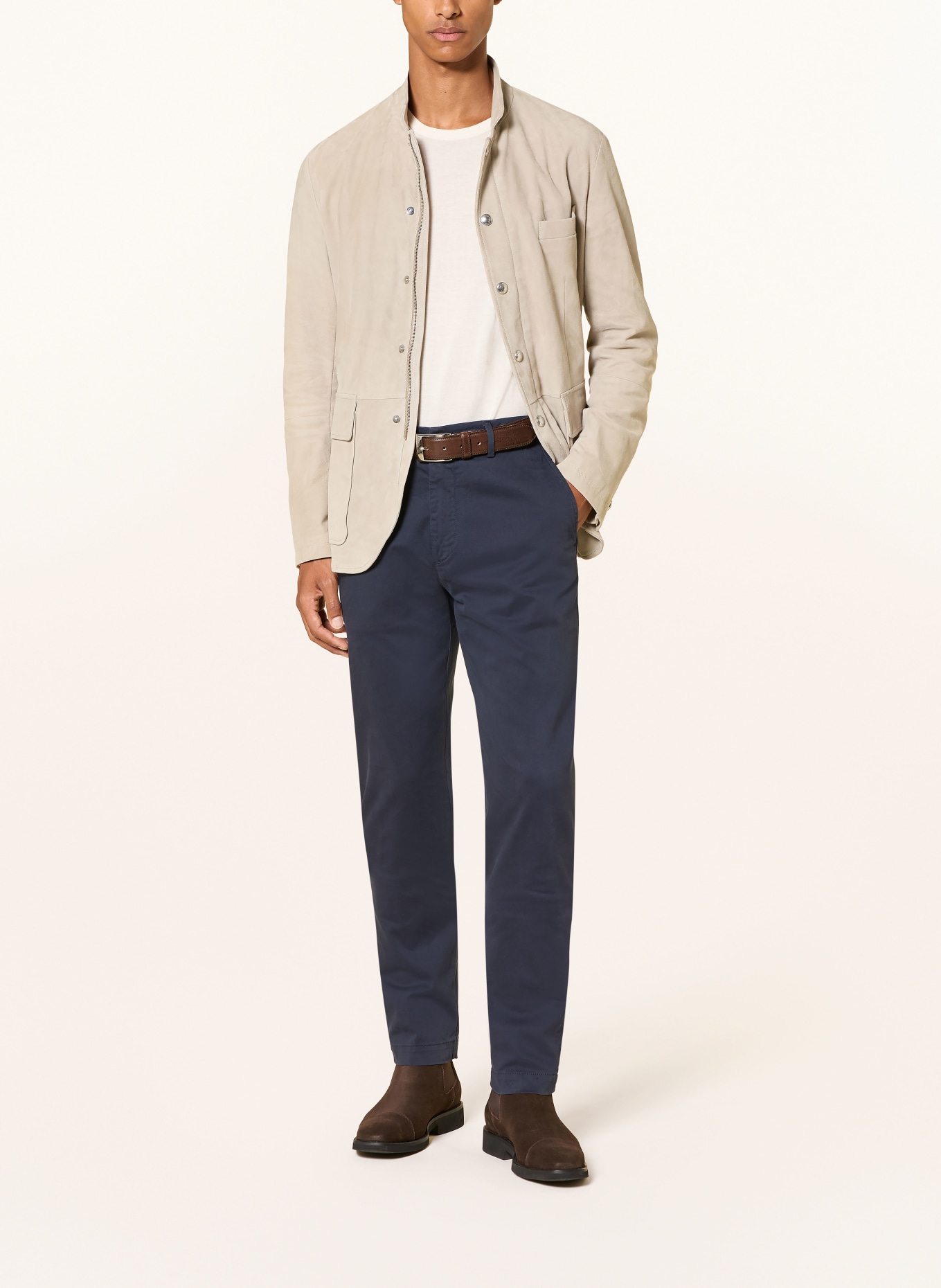 eleventy Chino Extra Slim Fit: DUNKELBLAU