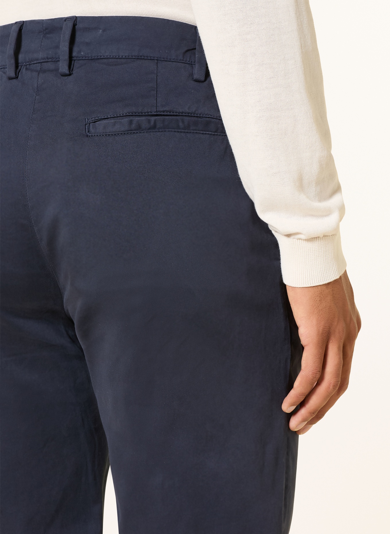 eleventy Chino Extra Slim Fit: DUNKELBLAU
