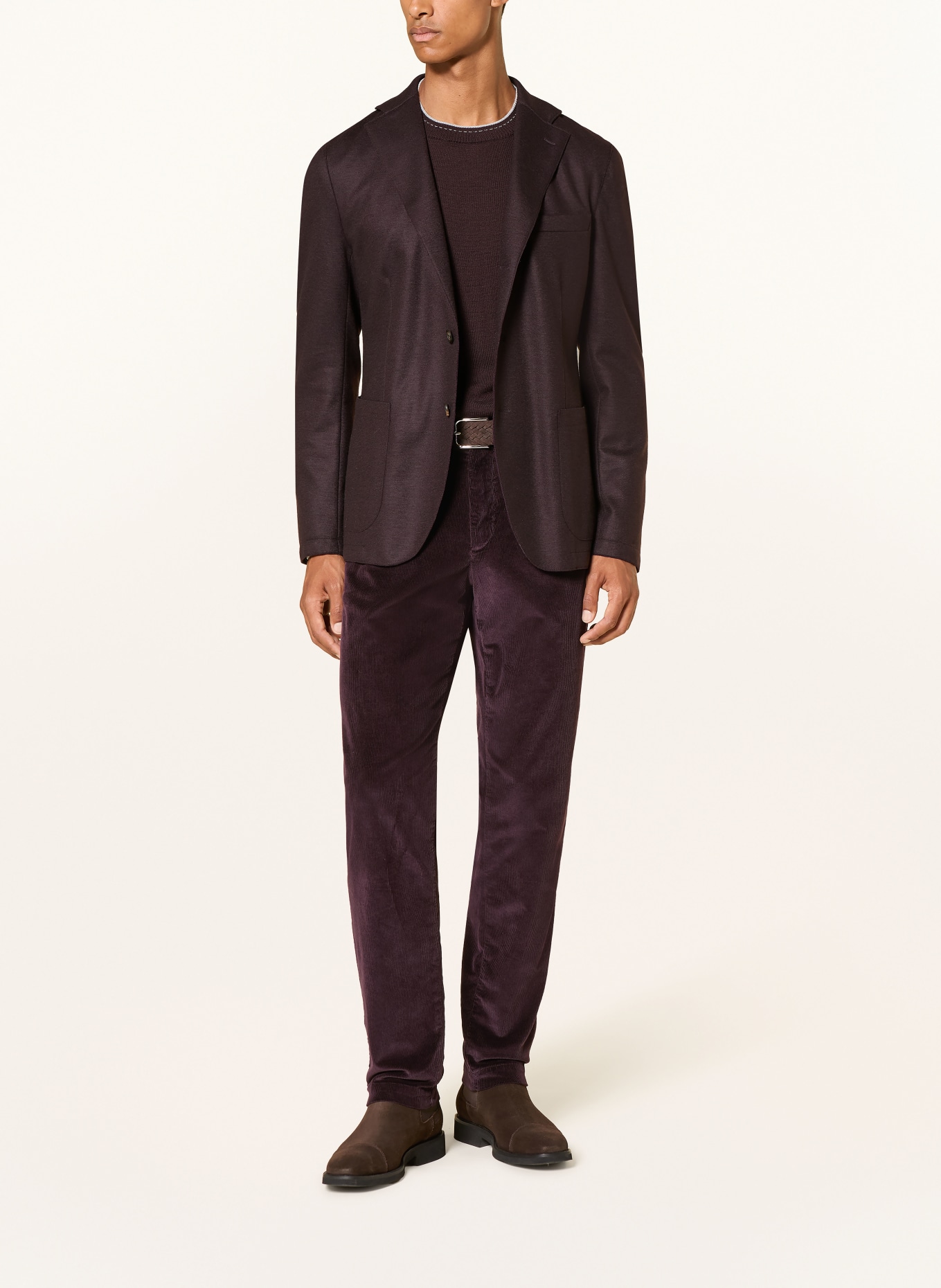 eleventy Cordchino Extra Slim Fit: DONKERROOD
