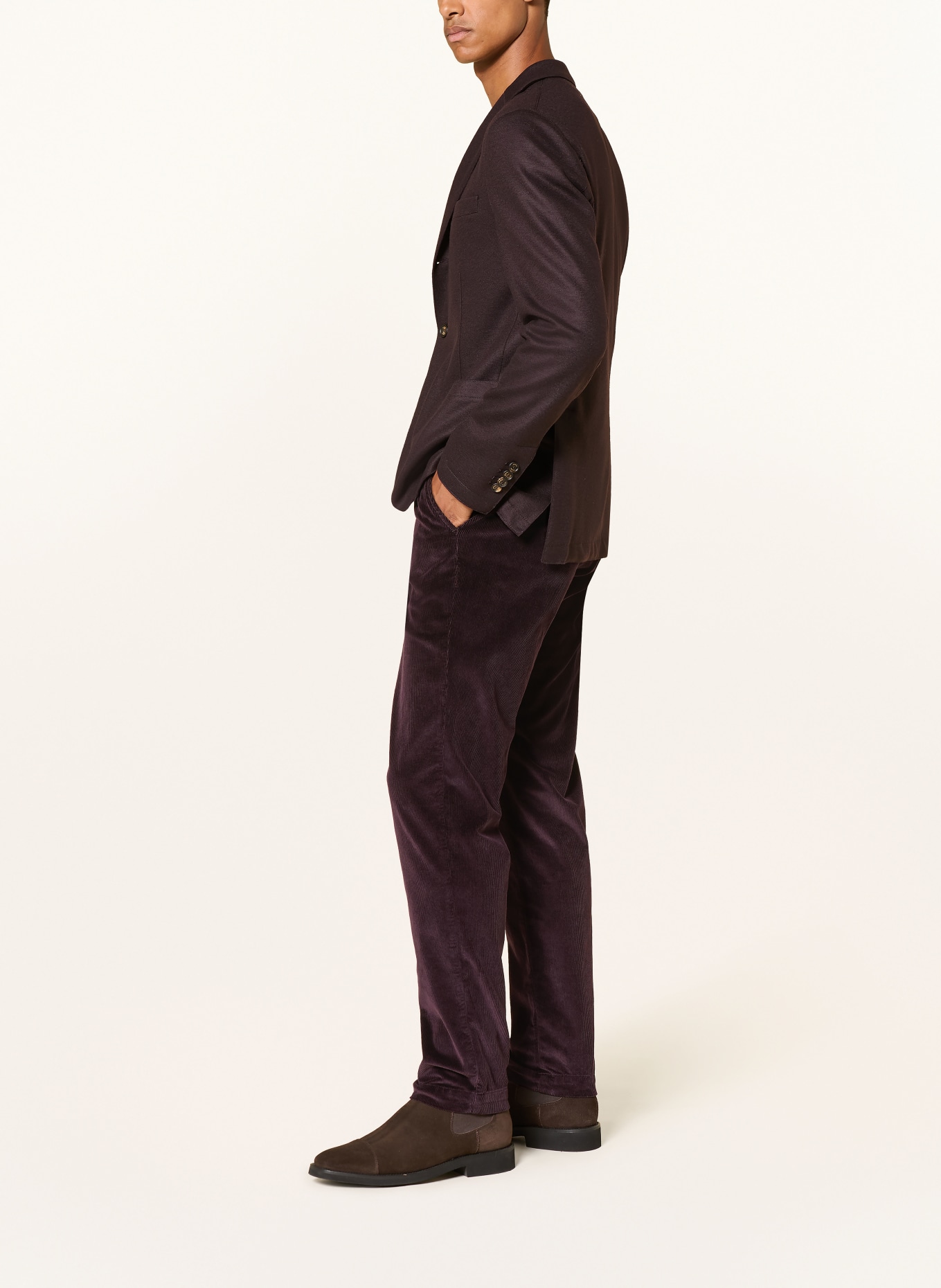 eleventy Cordchino Extra Slim Fit: DONKERROOD