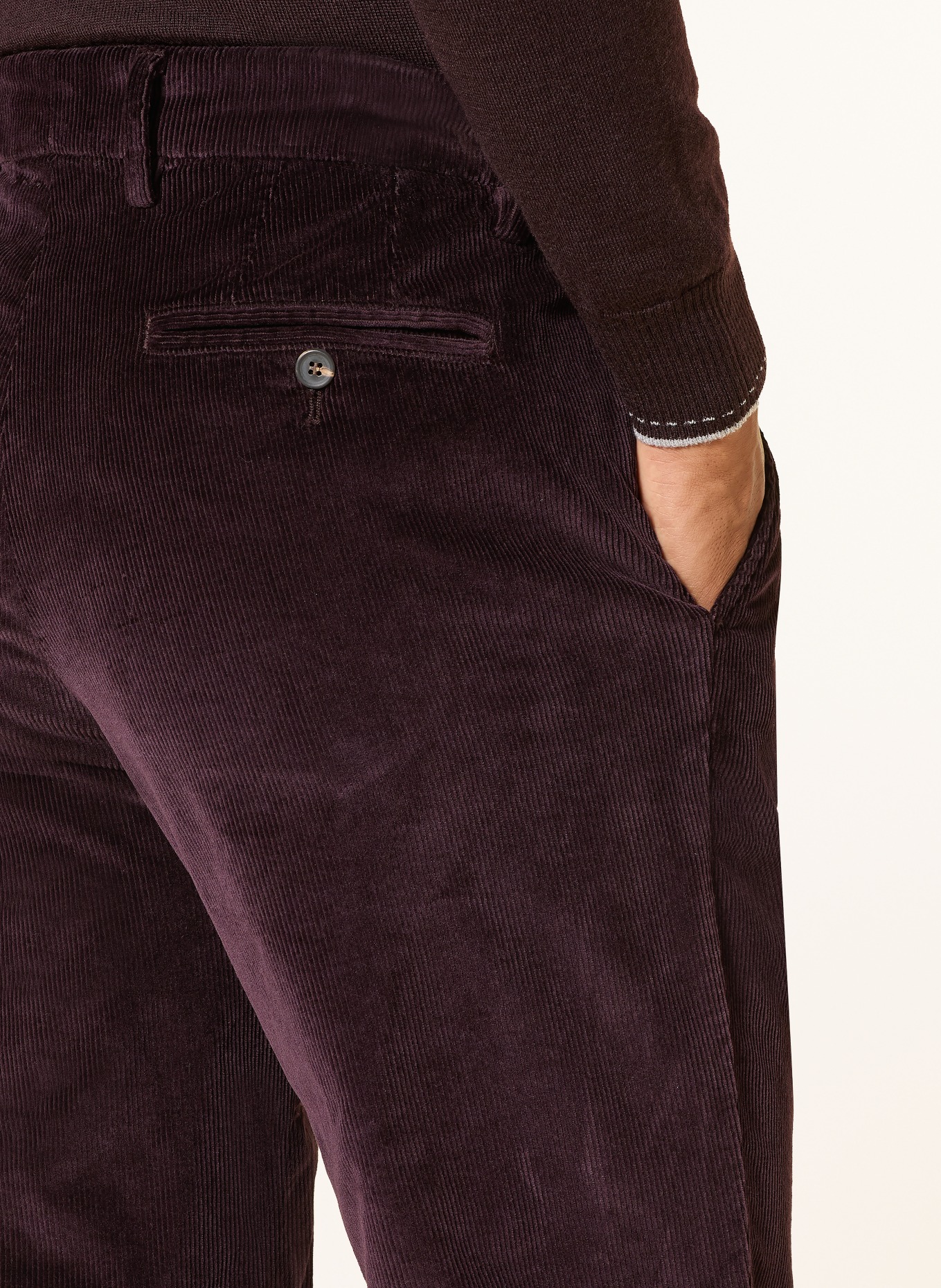 eleventy Cordchino Extra Slim Fit: DONKERROOD
