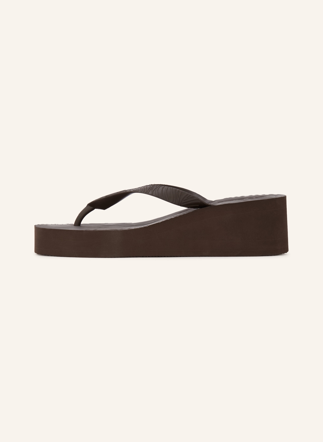 SLEEPERS HIGH PLATFORM toe-separator sandals: DARK BROWN
