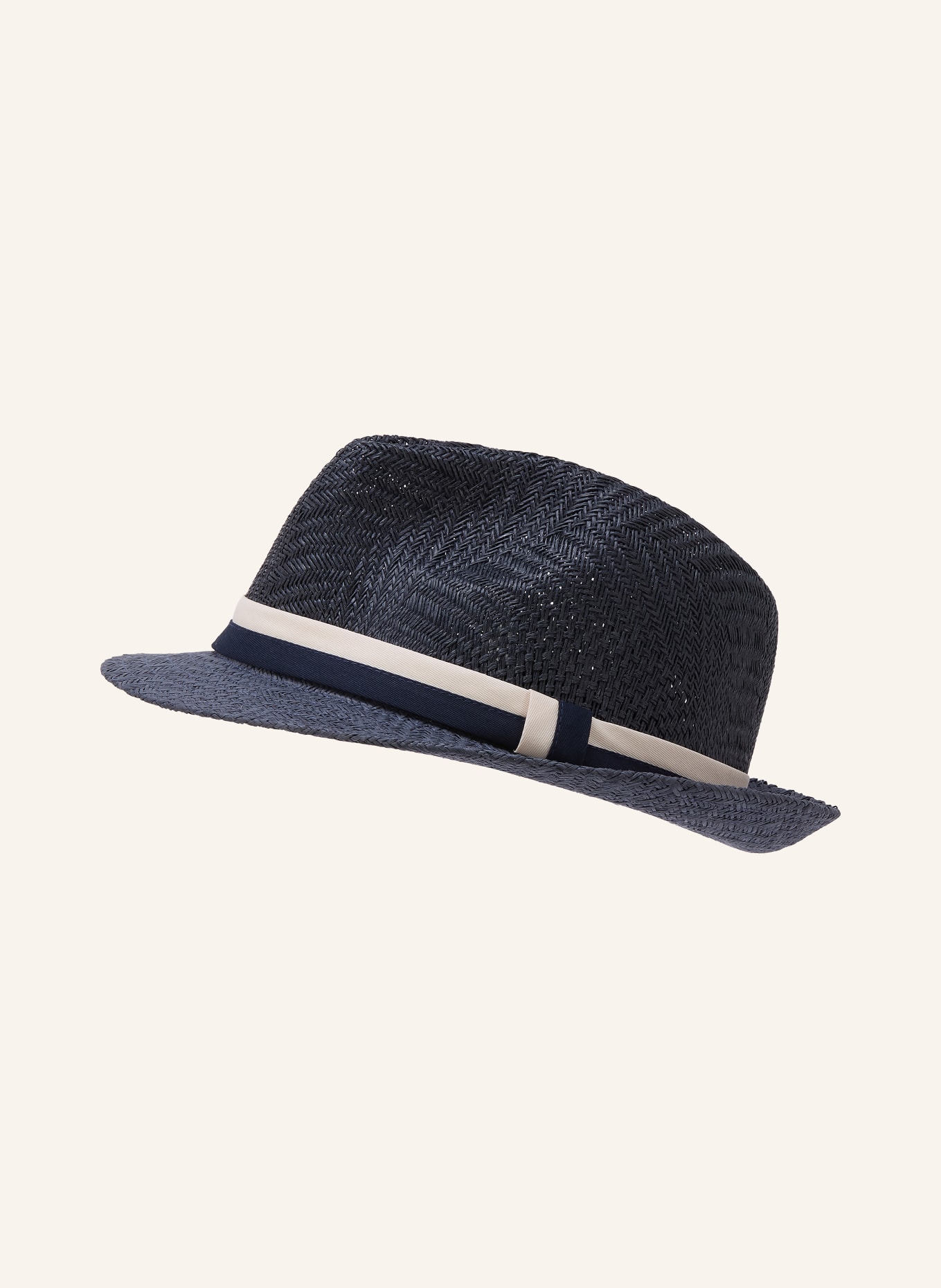 STROKESMAN'S Strohhut: BLAU / DUNKELBLAU / WEISS
