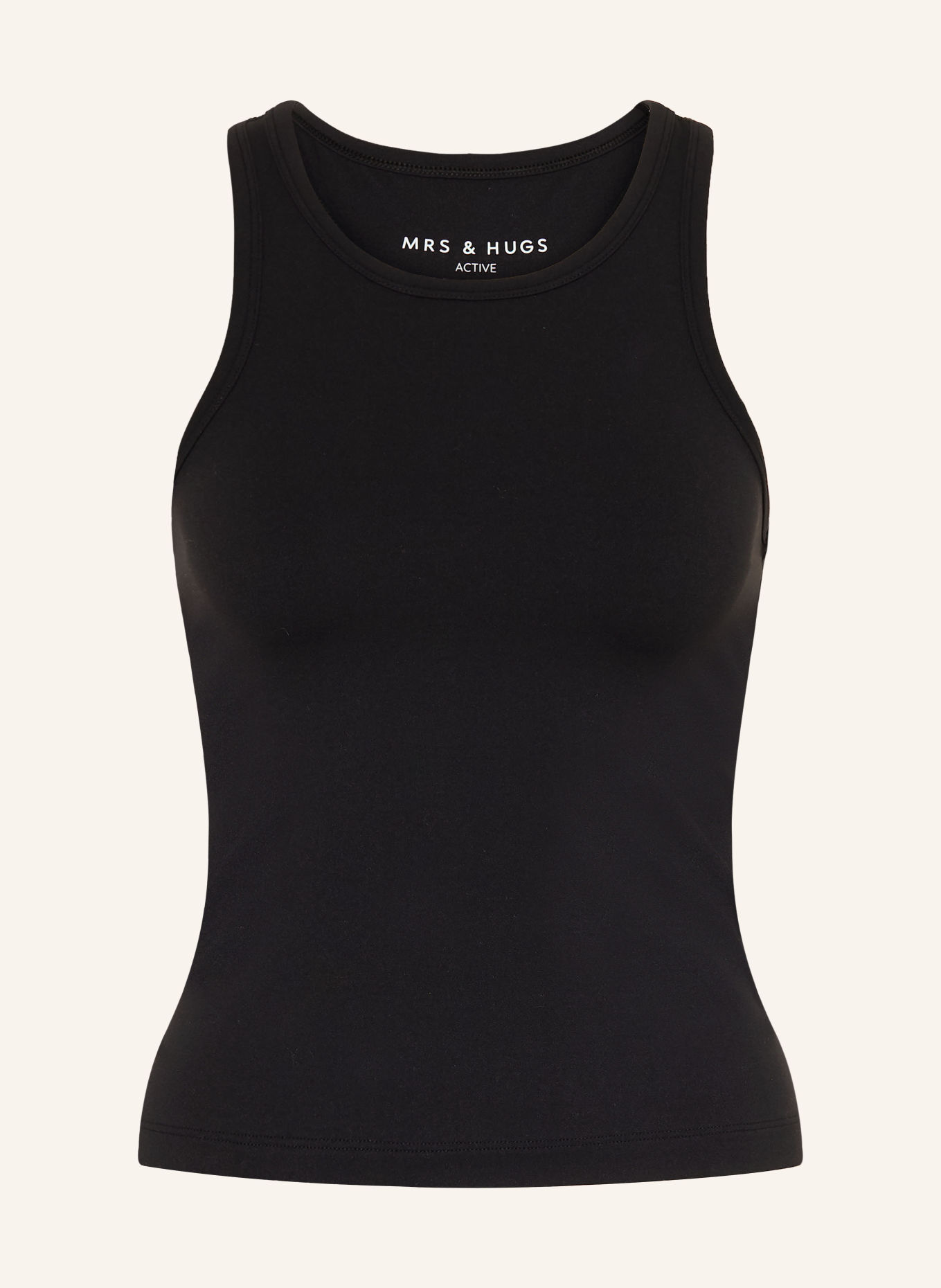 MRS & HUGS Sporttop: ZWART