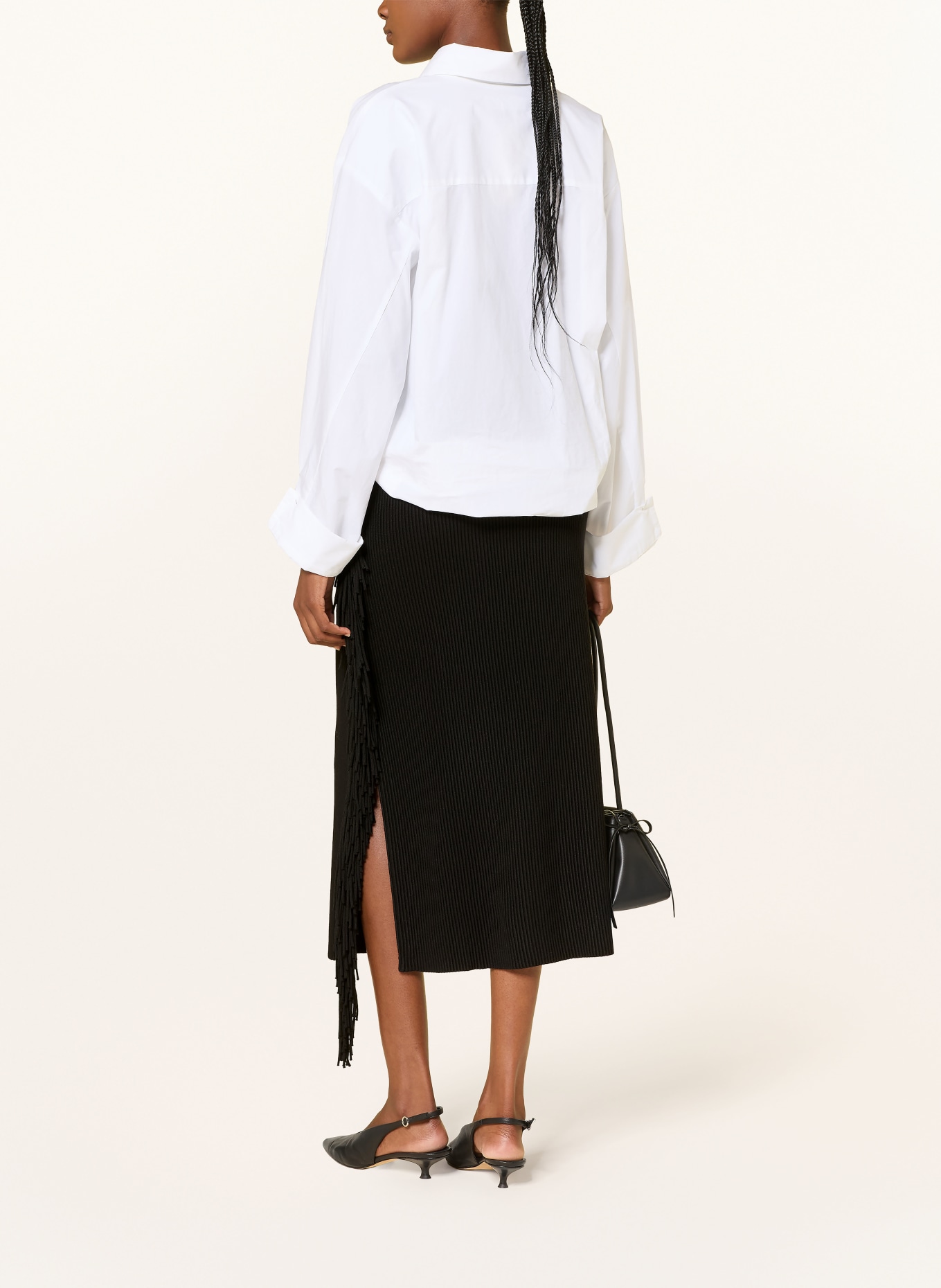 EMPORIO ARMANI Knit skirt: BLACK