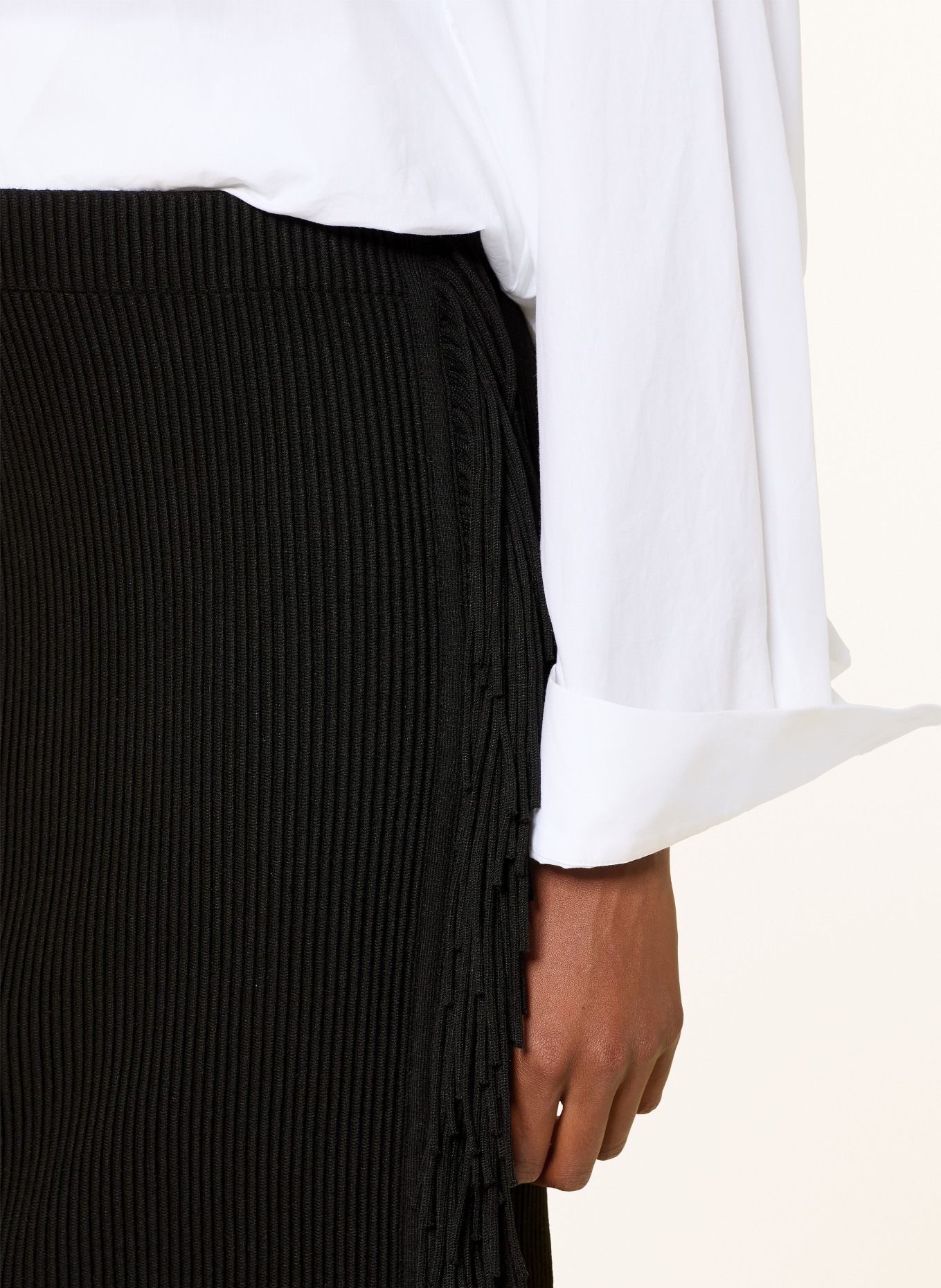 EMPORIO ARMANI Knit skirt: BLACK