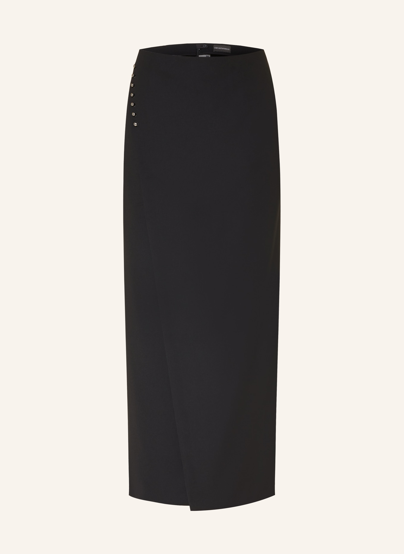EMPORIO ARMANI Rok met studs: ZWART
