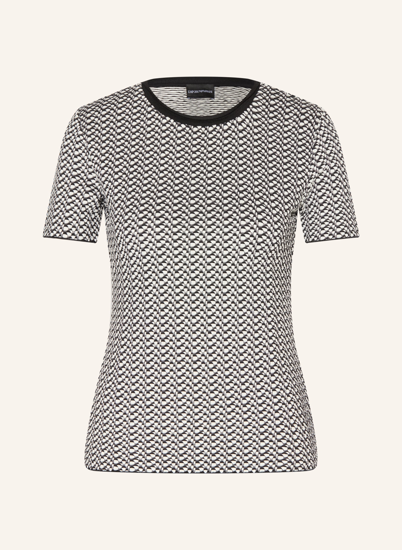 EMPORIO ARMANI T-shirt: ZWART / WIT