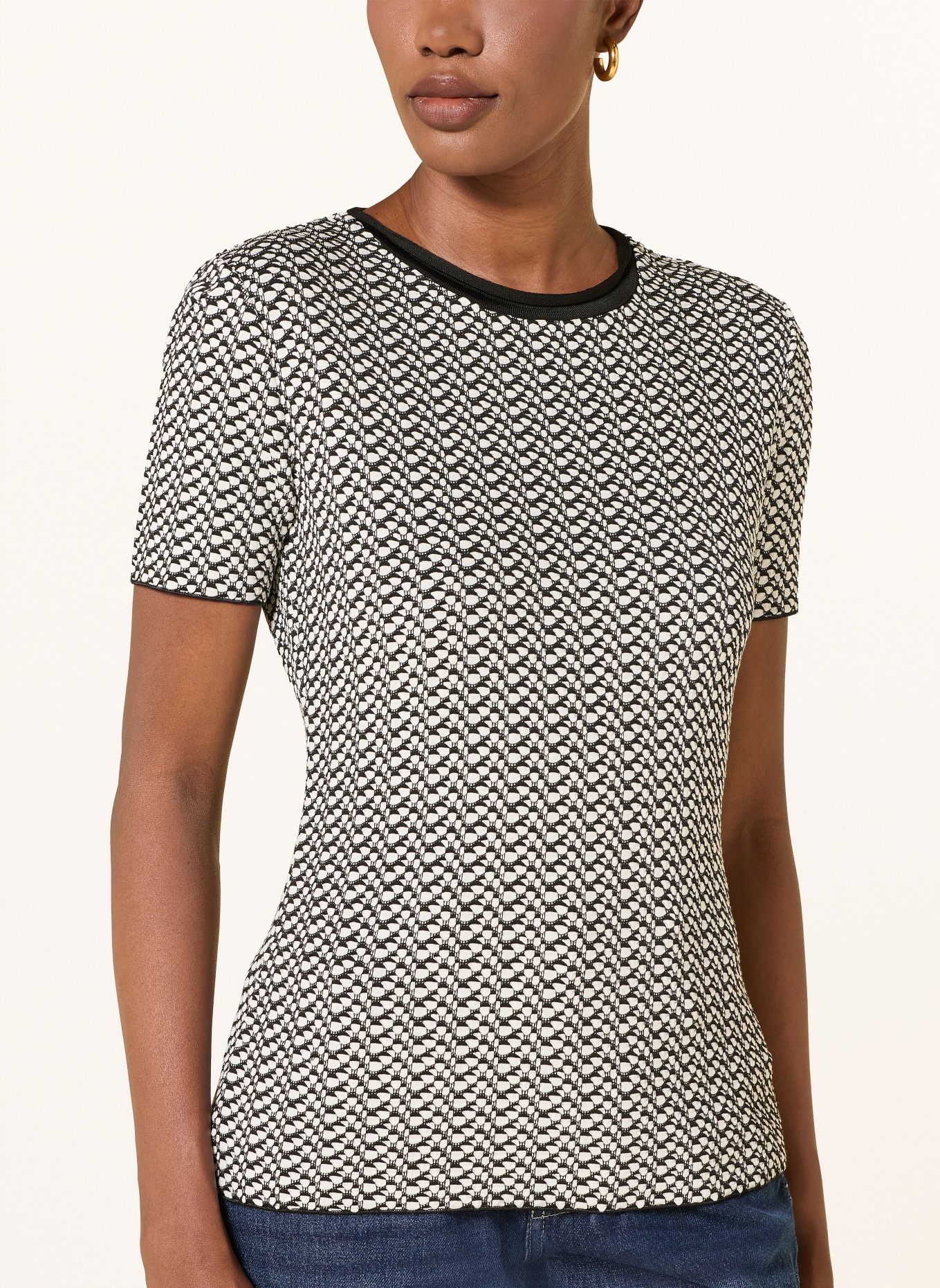 EMPORIO ARMANI T-shirt: ZWART / WIT