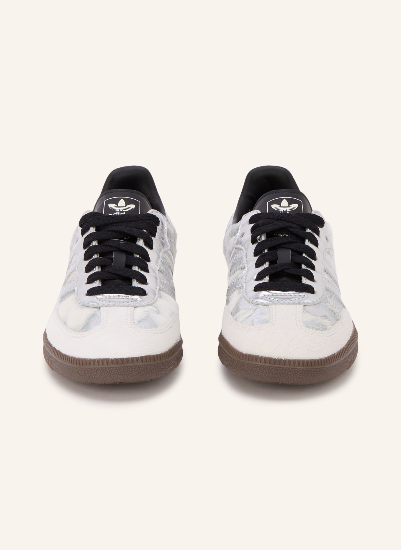 adidas Originals Sneaker SAMBA OG: WEISS / SILBER / SCHWARZ