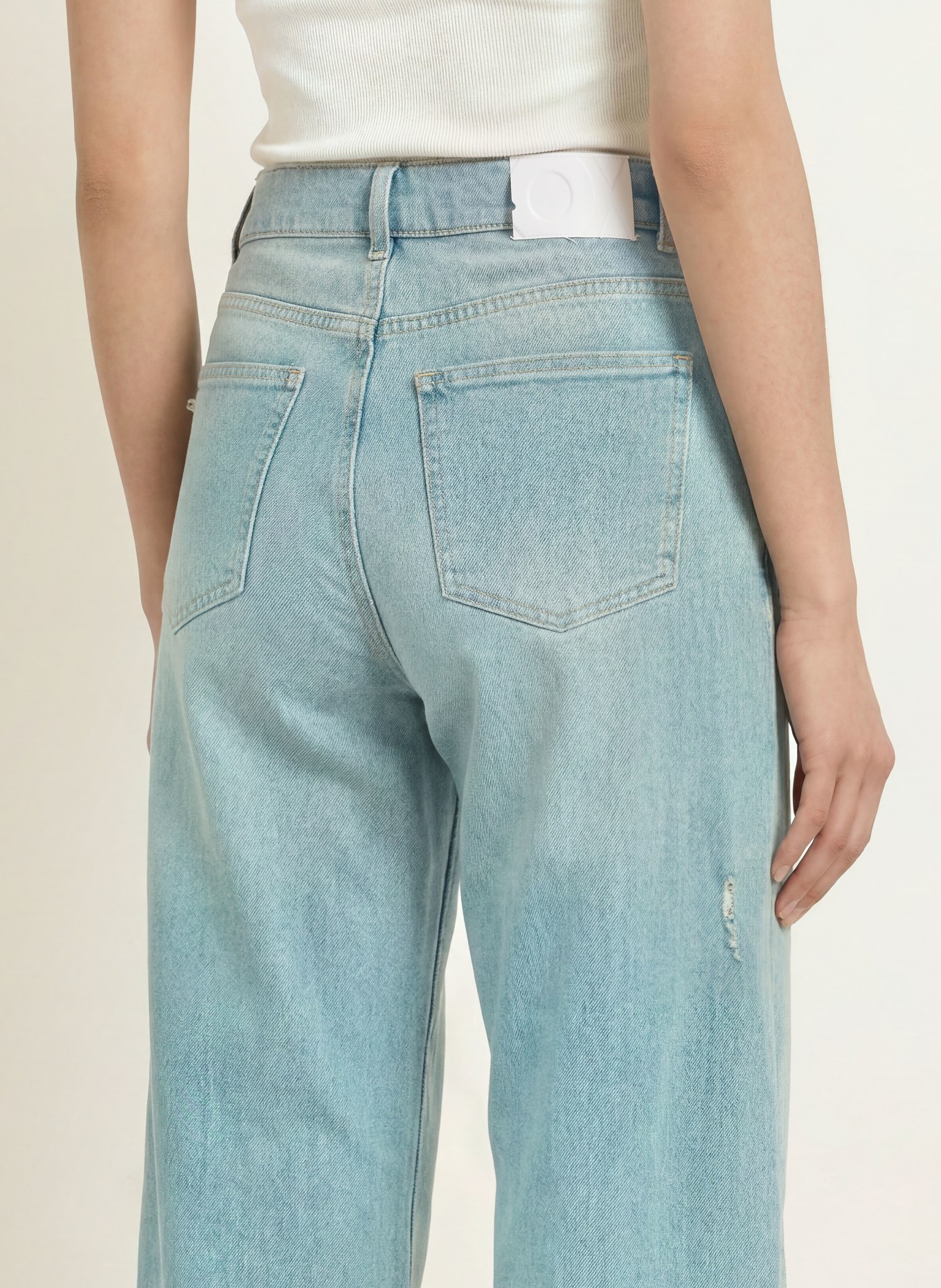 OPUS PANTS Barrel Jeans MARI: 70342 light slate blue