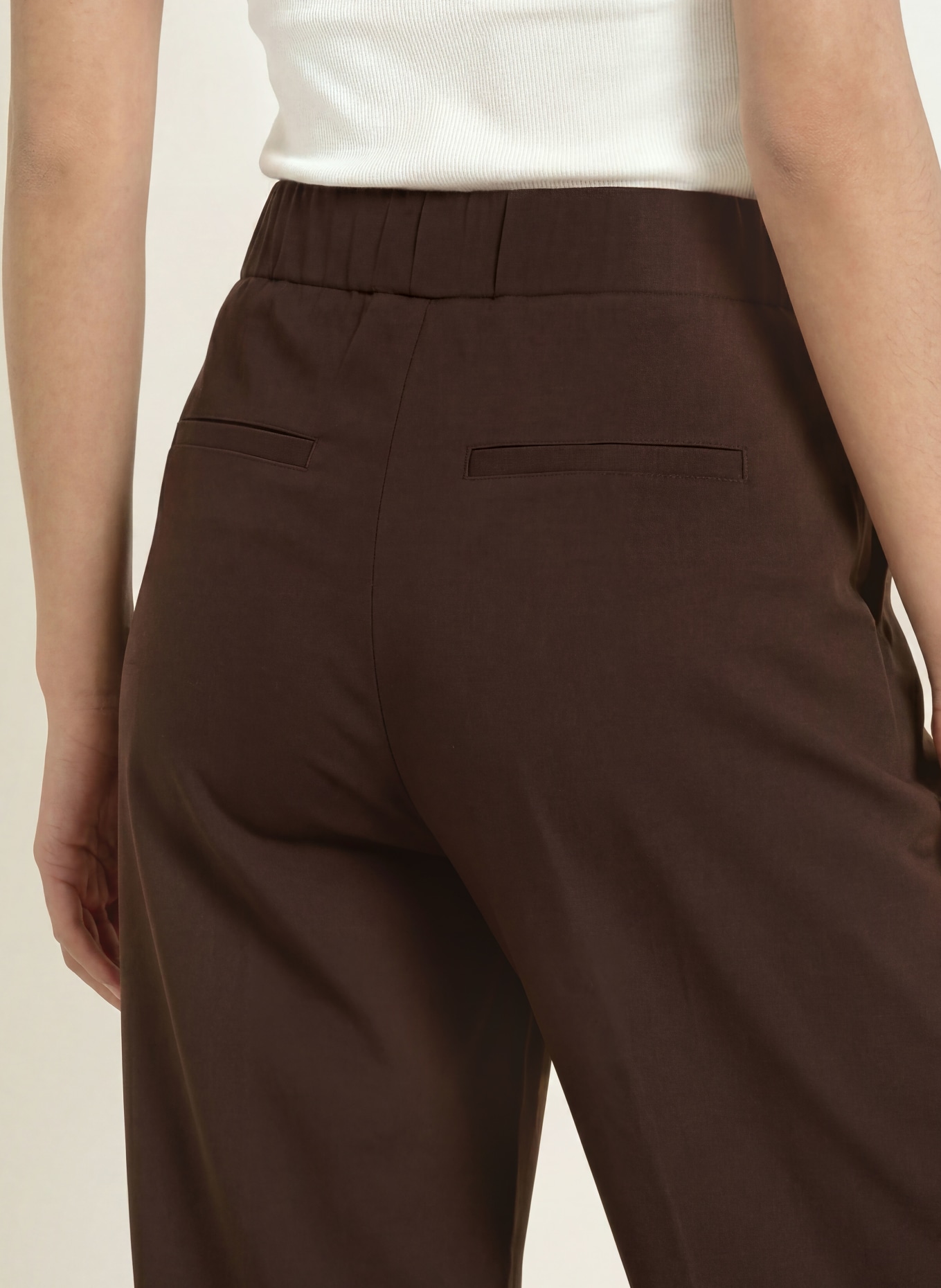 OPUS PANTS Marlenehose MUCIA: DUNKELBRAUN