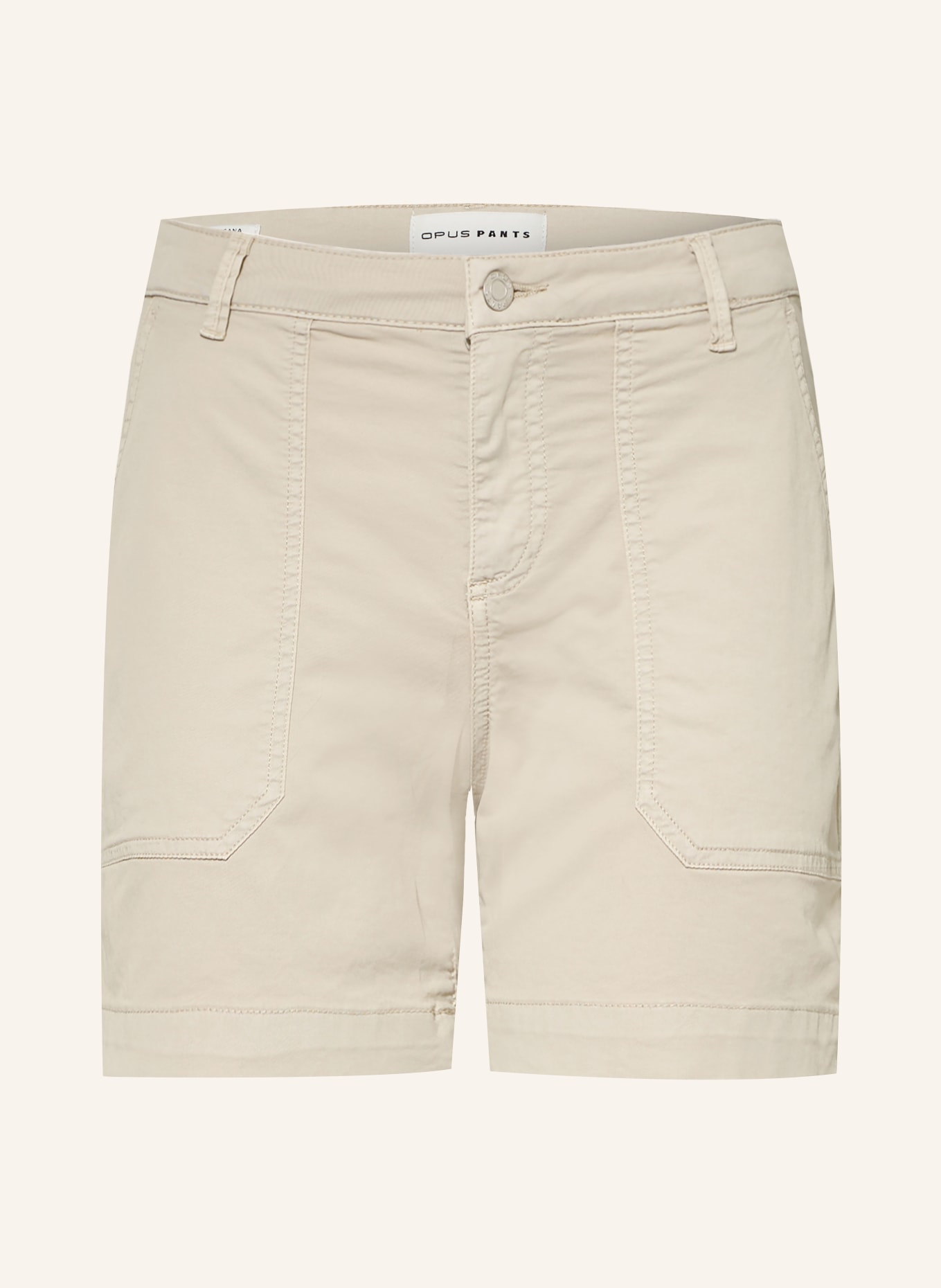 OPUS PANTS Šortky LISANA: SVĚTLE HNĚDÁ