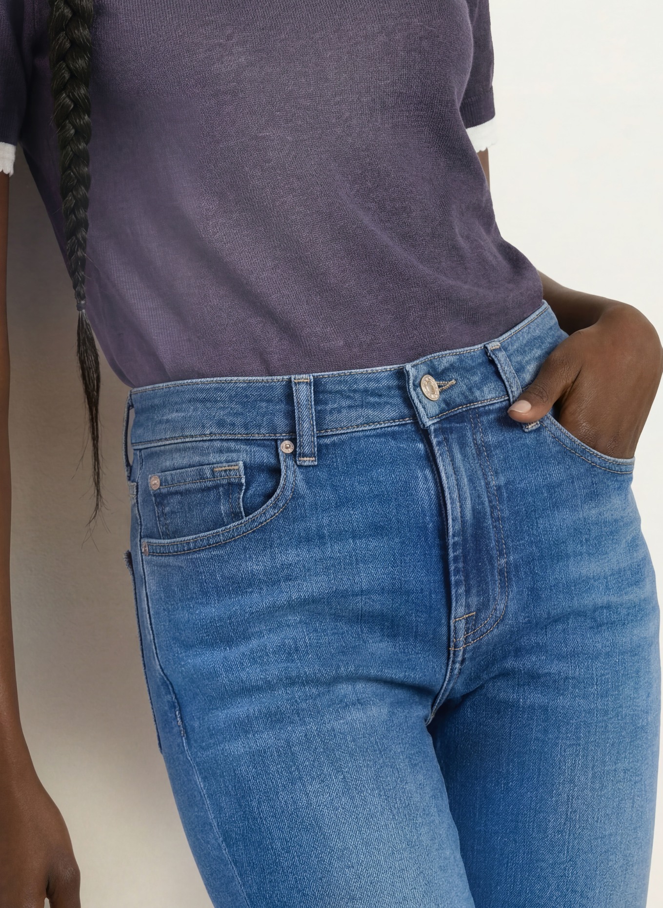 7 for all mankind Skinny Jeans RELAXED SKINNY mit Schmuckperlen: 3O0 COASTLINE