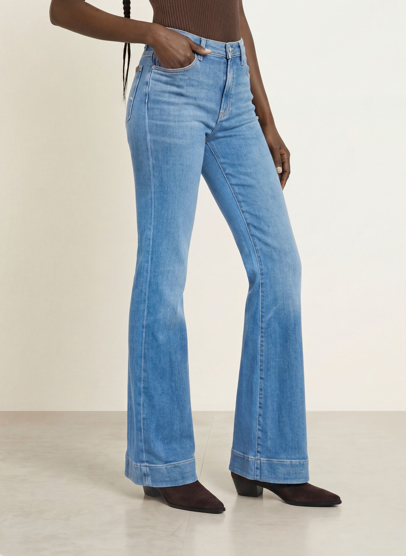 7 for all mankind Wide-Leg jeans MODERN DOJO SLIM ILLUSION: 3NY BLUEHAVEN