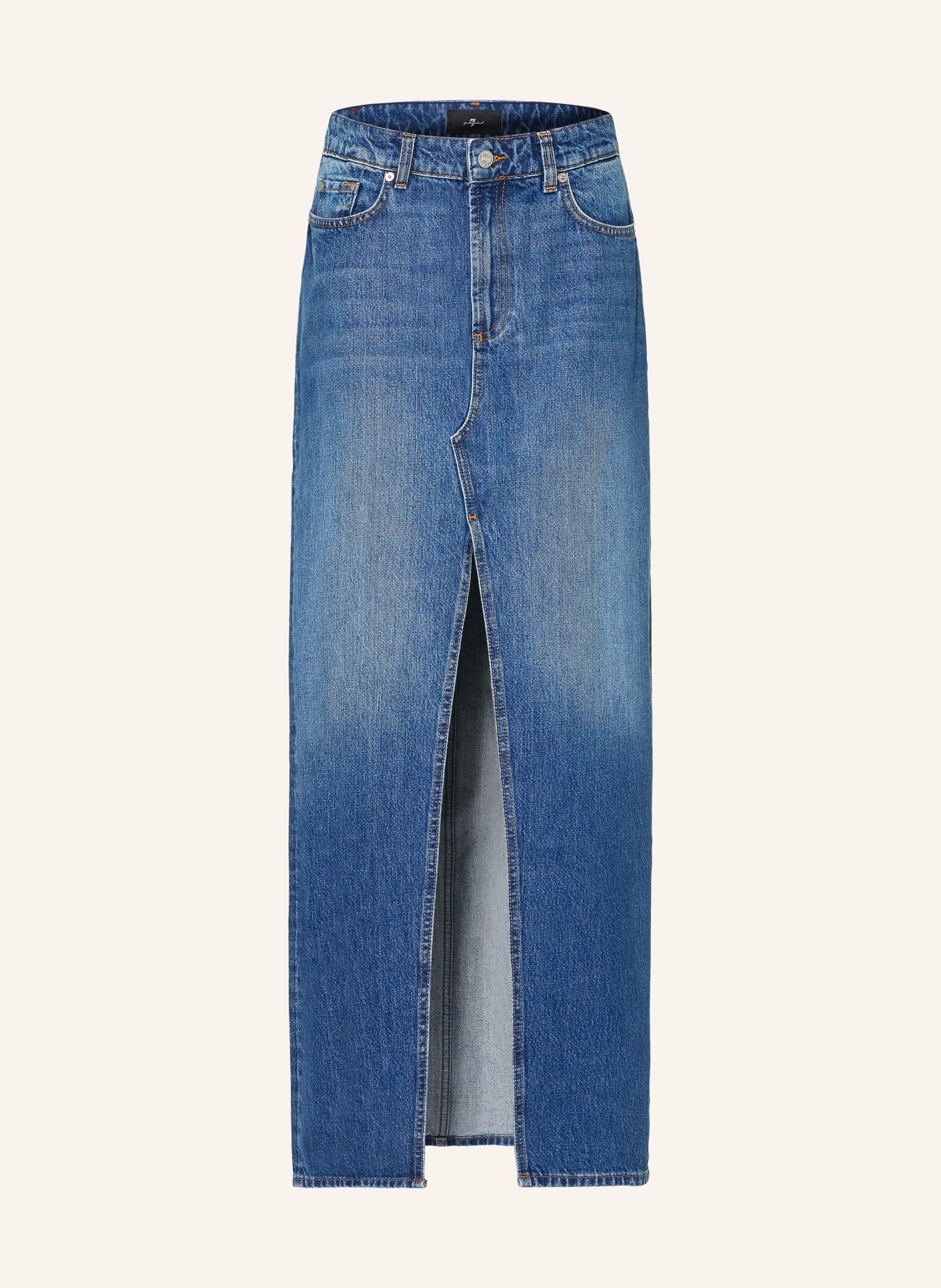 7 for all mankind Jeansrock DARKWIND: BLAU