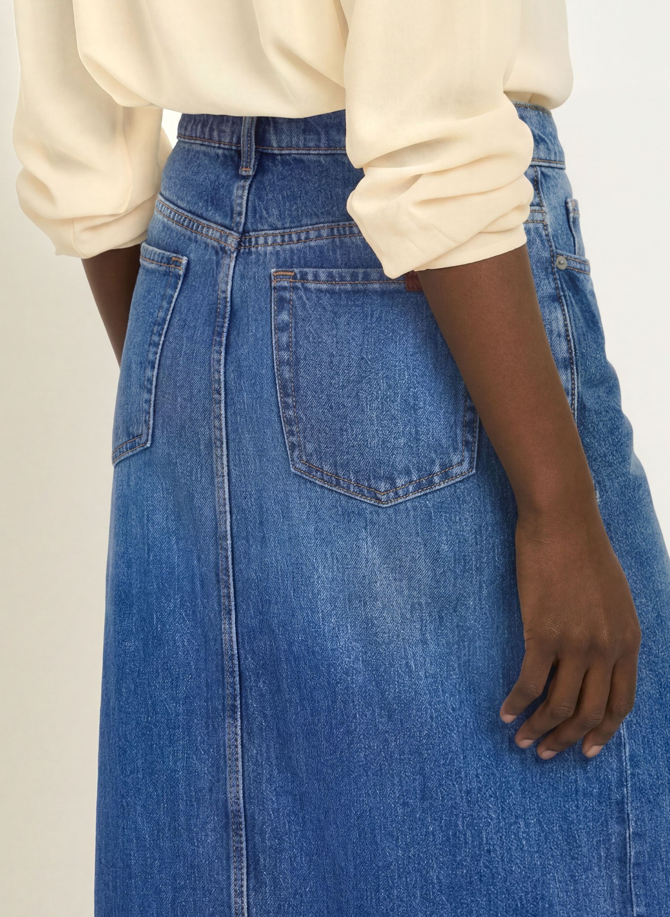 7 for all mankind Jeansrock DARKWIND: BLAU