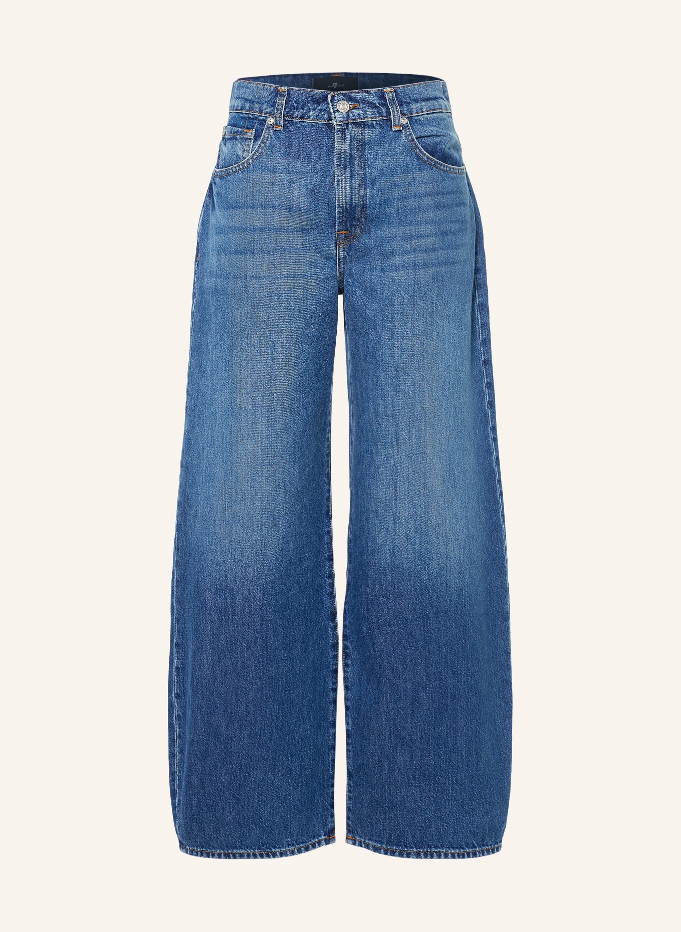 7 for all mankind Barrel Jeans BONNIE CURVILINEAR: 3NW DARKWIND