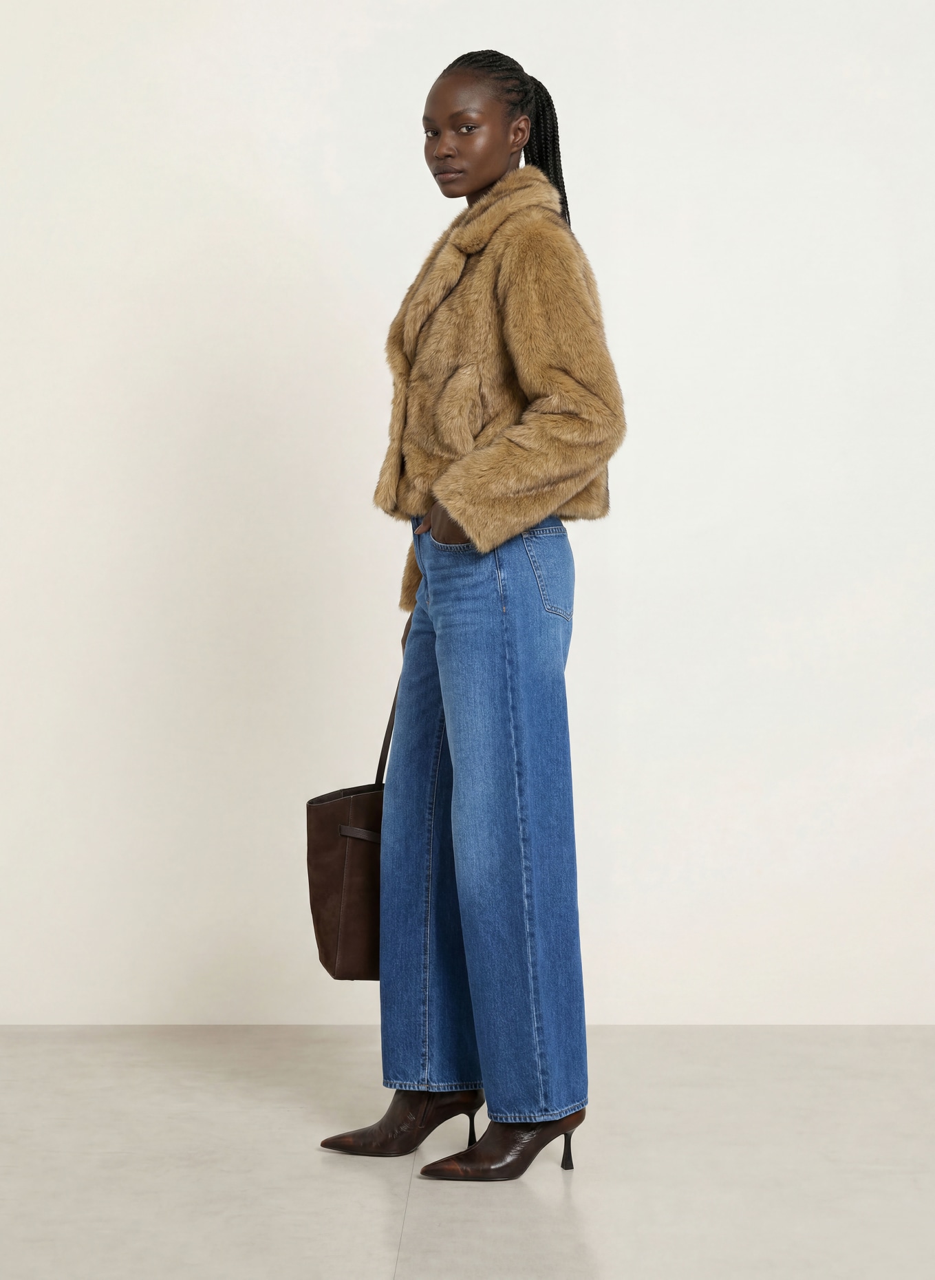 7 for all mankind Barrel Jeans BONNIE CURVILINEAR: 3NW DARKWIND