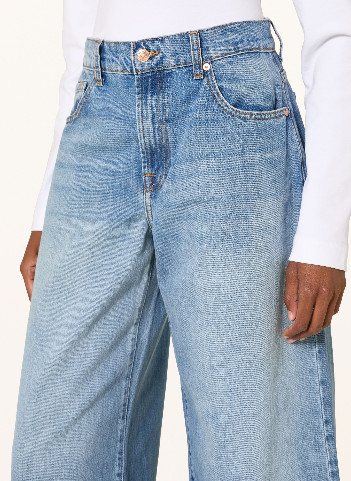 7 for all mankind Barrel džíny BONNIE CURVILINEAR: 3NX SKYFROST