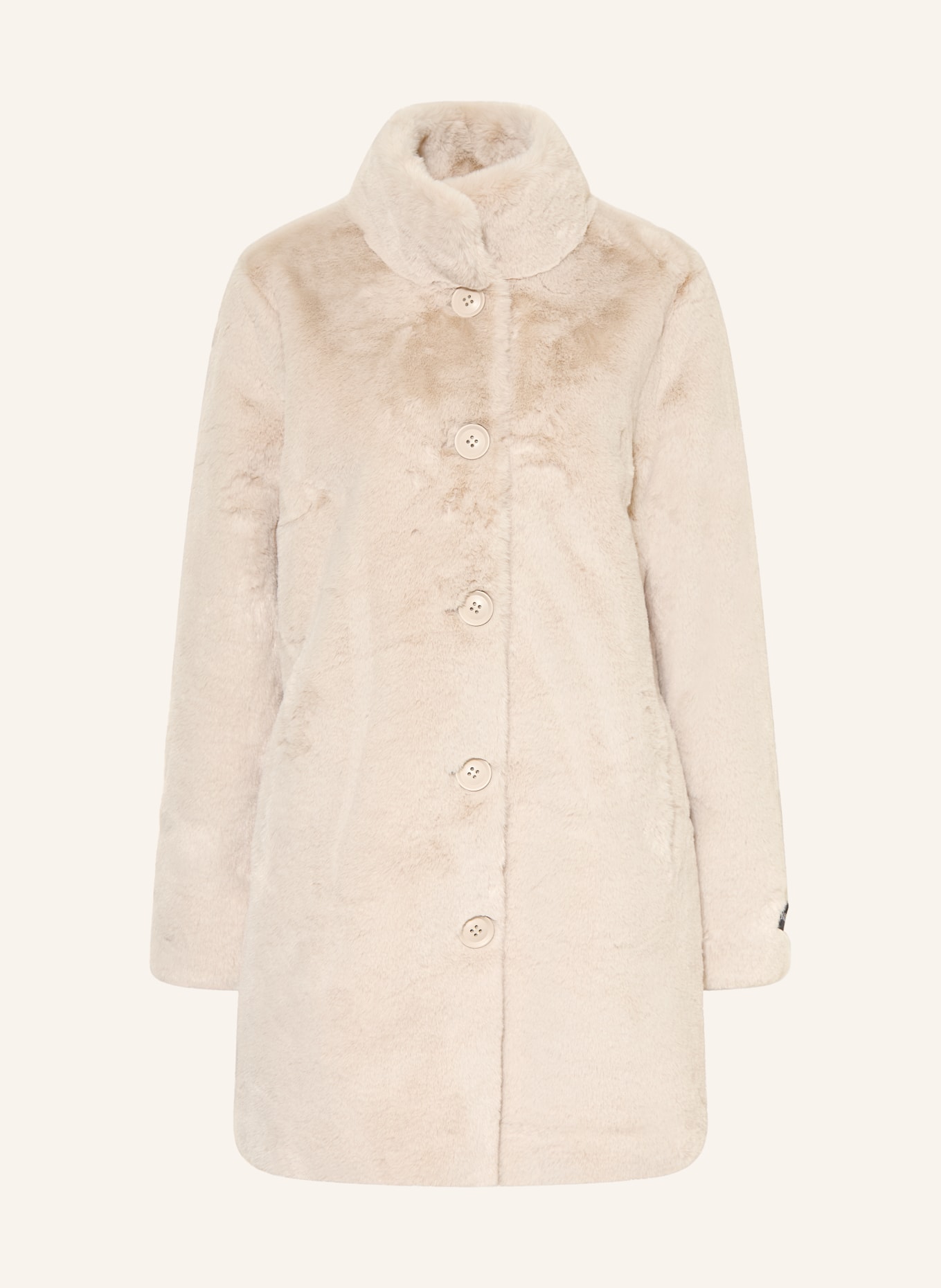 RINO & PELLE Manteau en fausse fourrure NONNA: GRIS CLAIR