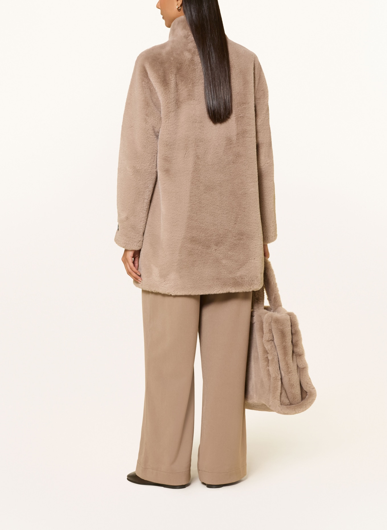 RINO & PELLE Manteau en fausse fourrure NONNA: ÉCRU