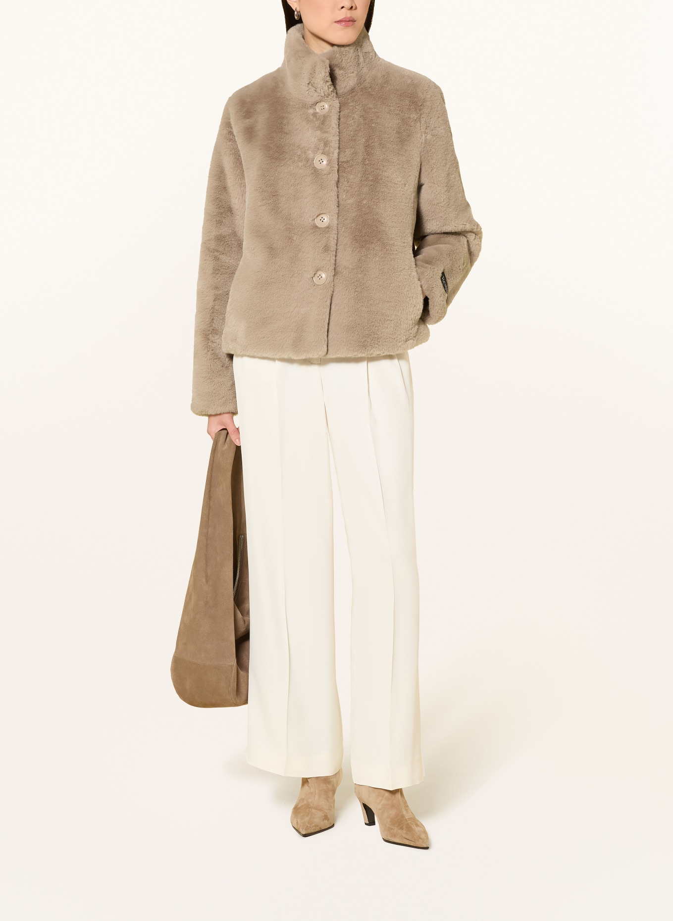 RINO & PELLE Kunstbontjas: TAUPE