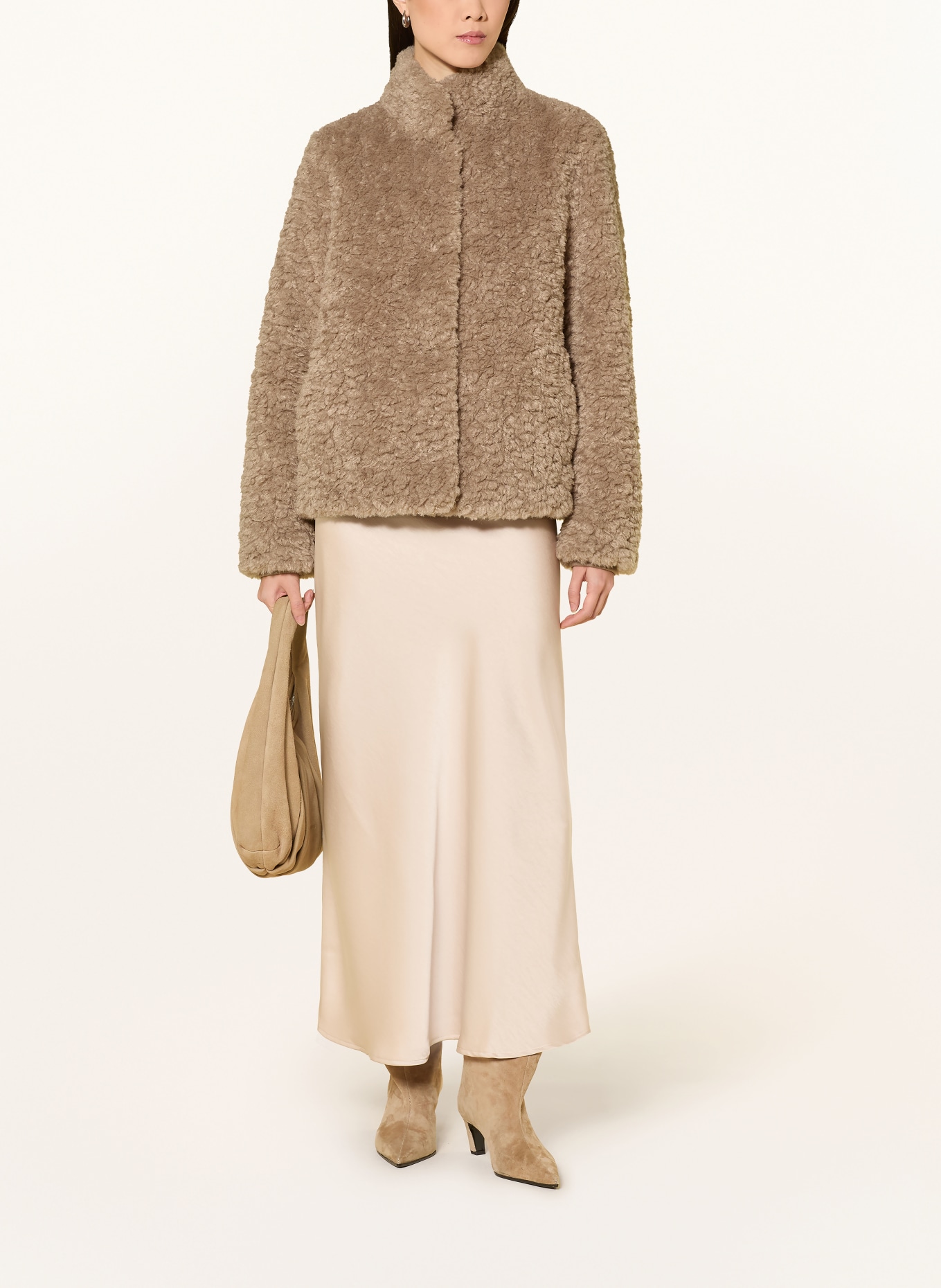 RINO & PELLE Jas van teddybont: TAUPE