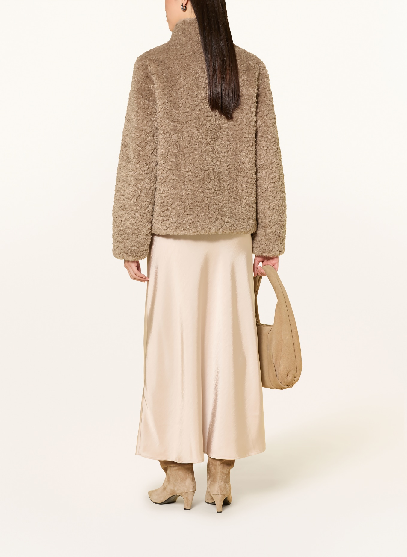 RINO & PELLE Jas van teddybont: TAUPE