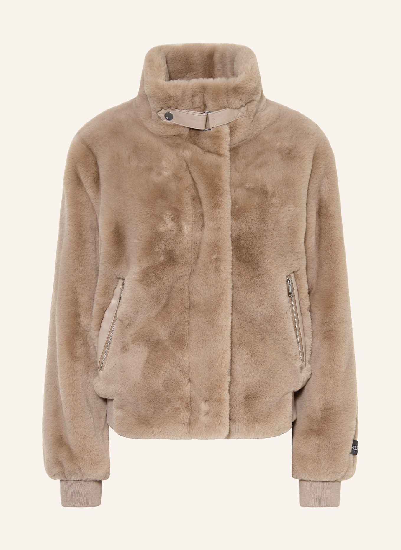 RINO & PELLE Veste en fausse fourrure: TAUPE
