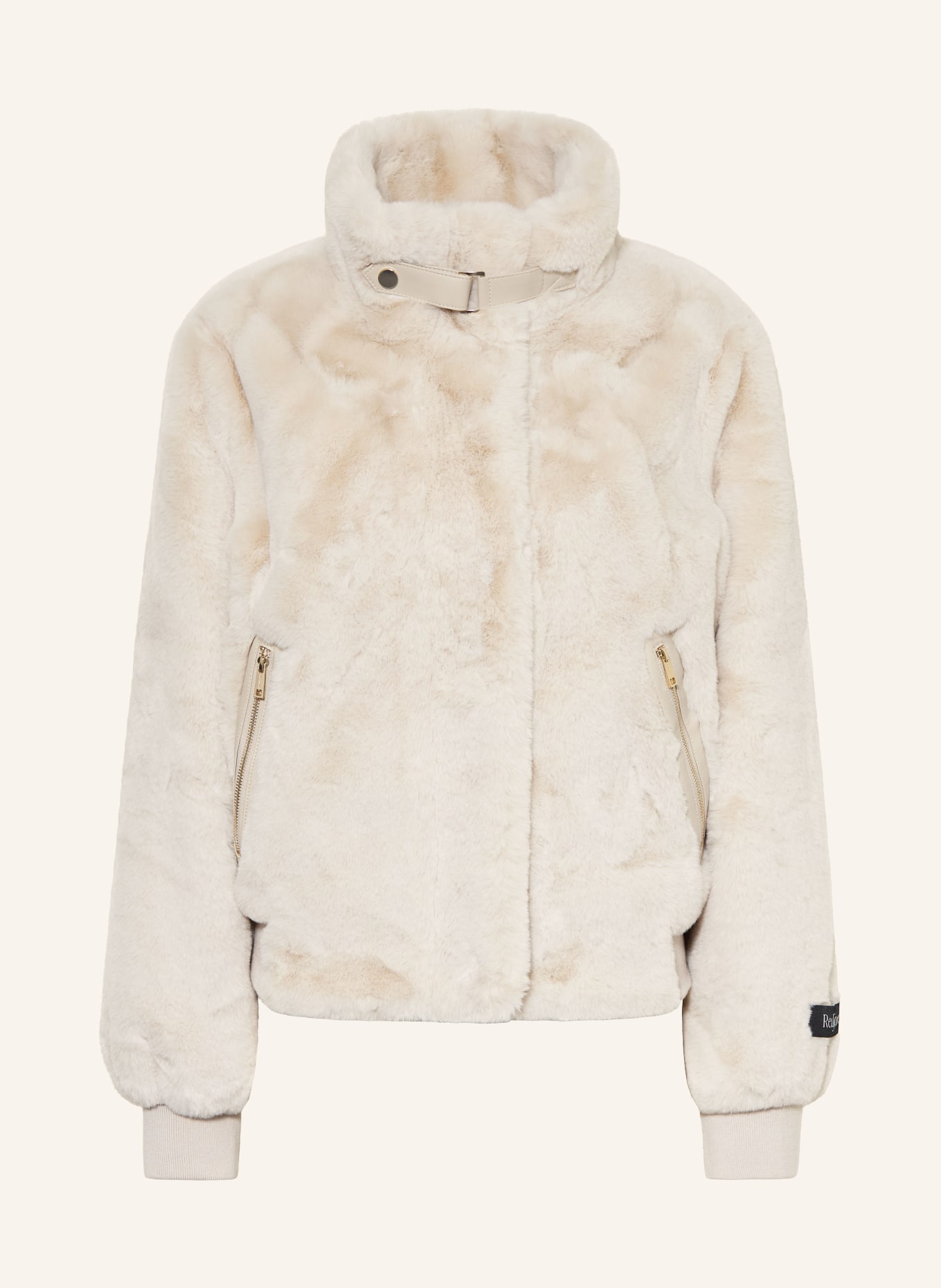 RINO & PELLE Veste en fausse fourrure: GRIS CLAIR