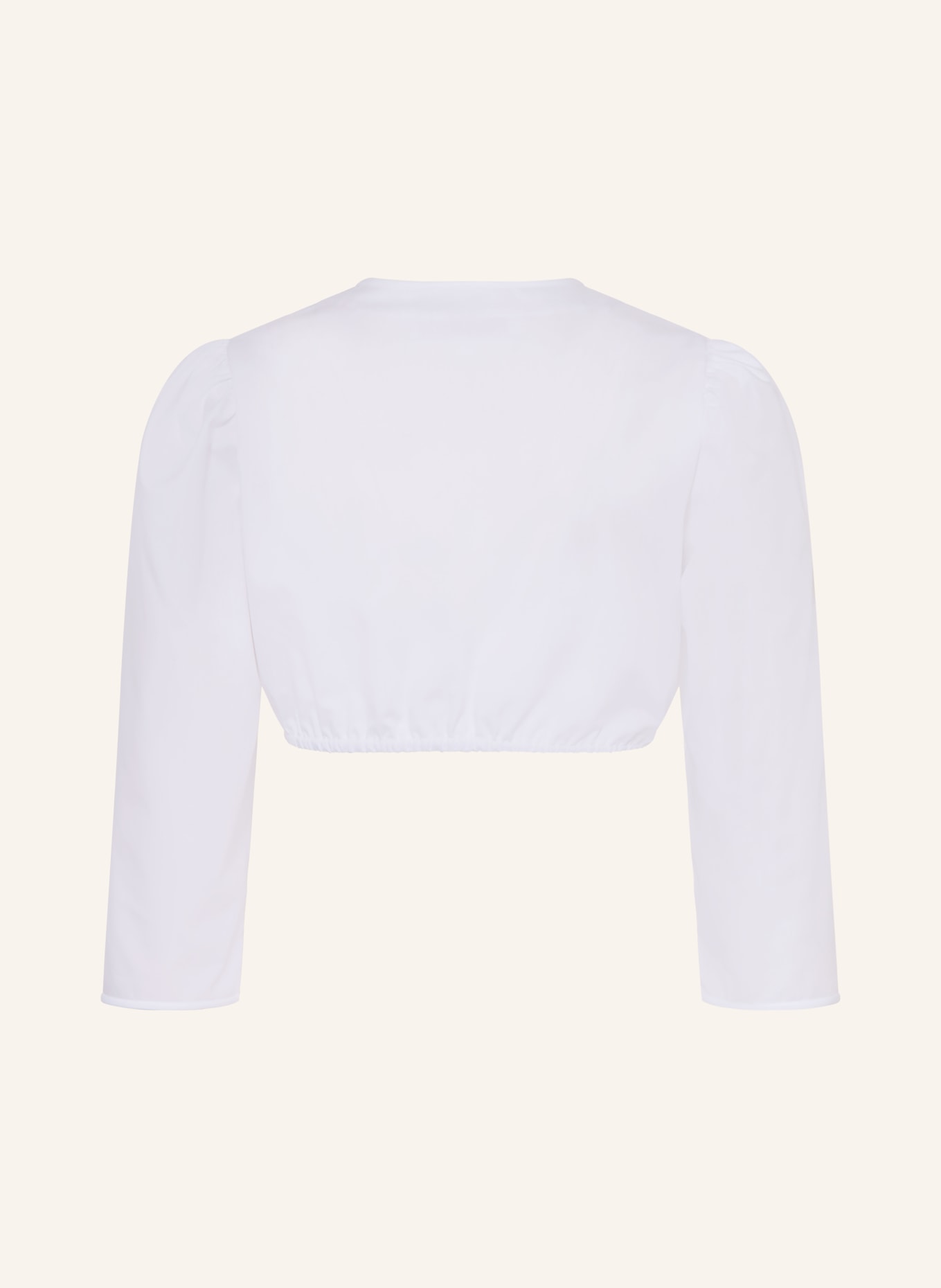 Johann & Johanna Dirndlblouse met 3/4-mouwen: WIT