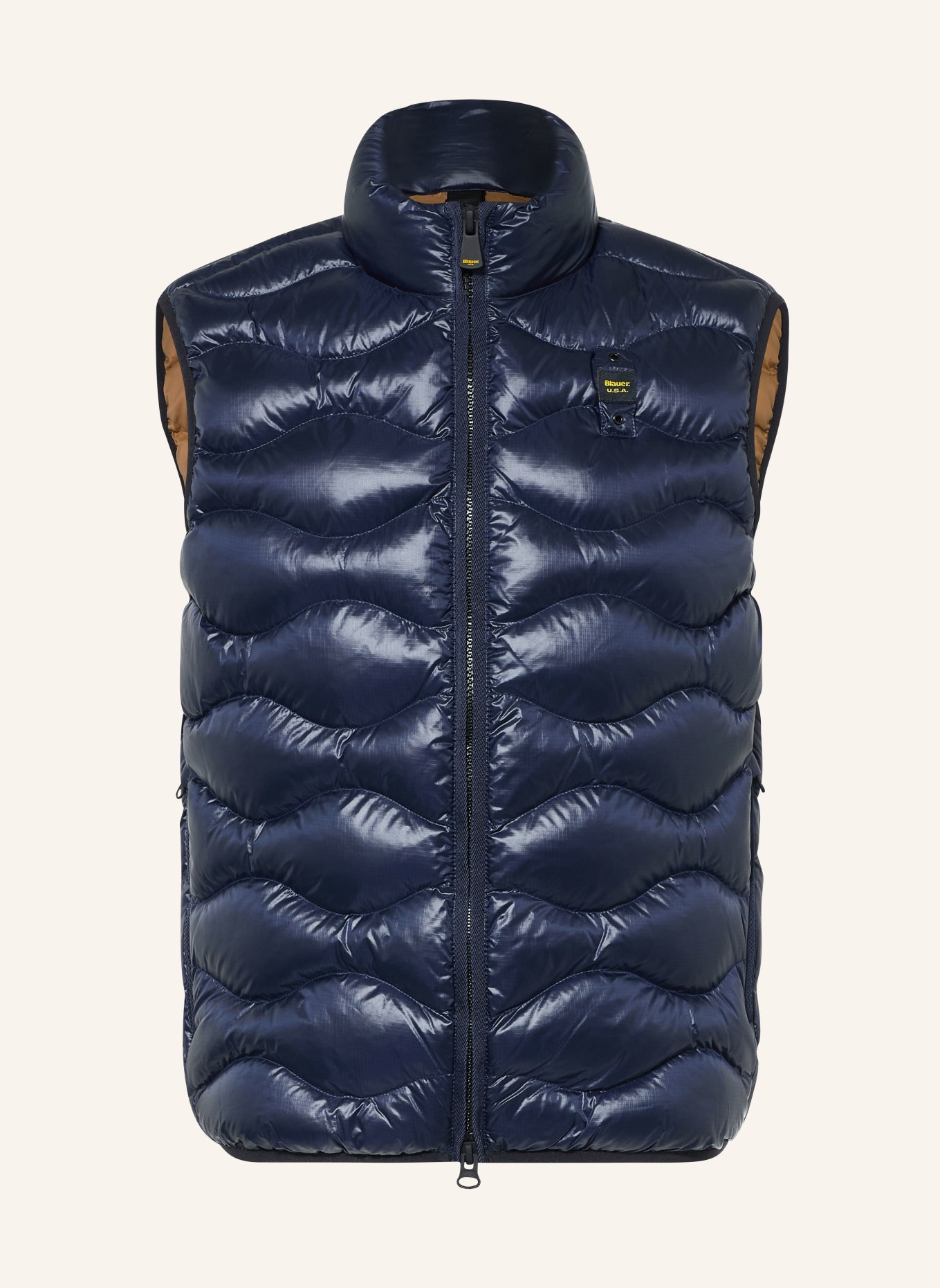 Blauer Gewatteerd vest DANNY met DUPONT™ SORONA®-isolatie: ZWART