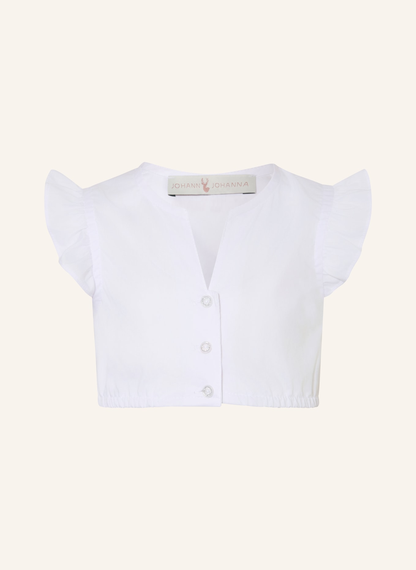 Johann & Johanna Dirndl blouse: WHITE