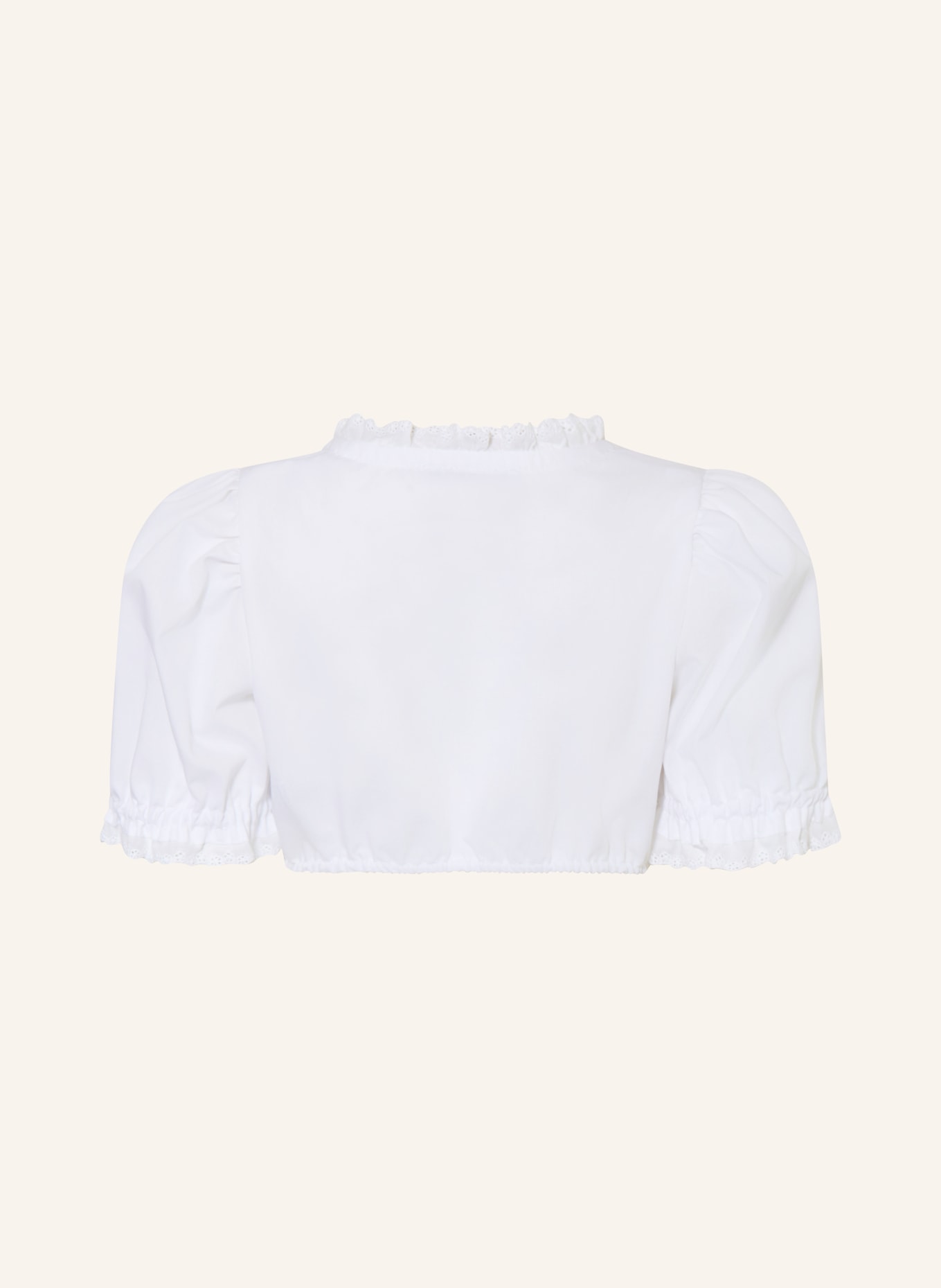 Johann & Johanna Dirndl blouse with lace: WHITE