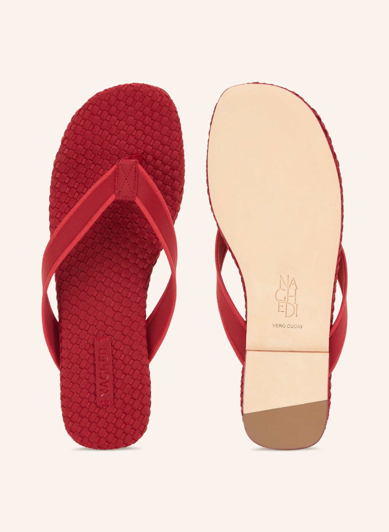 Naghedi Teenslippers HYDRA: DONKERROOD