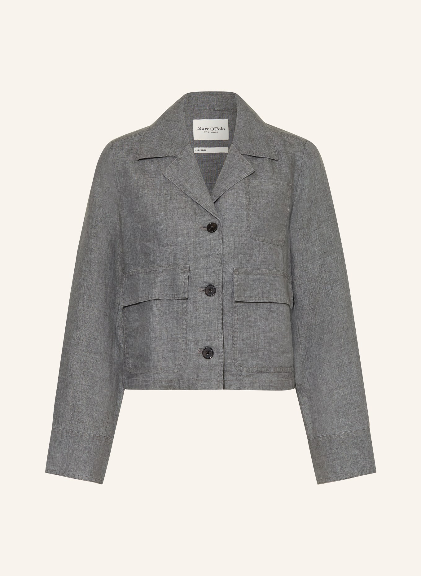 Marc O'Polo Blazer en lin: GRIS