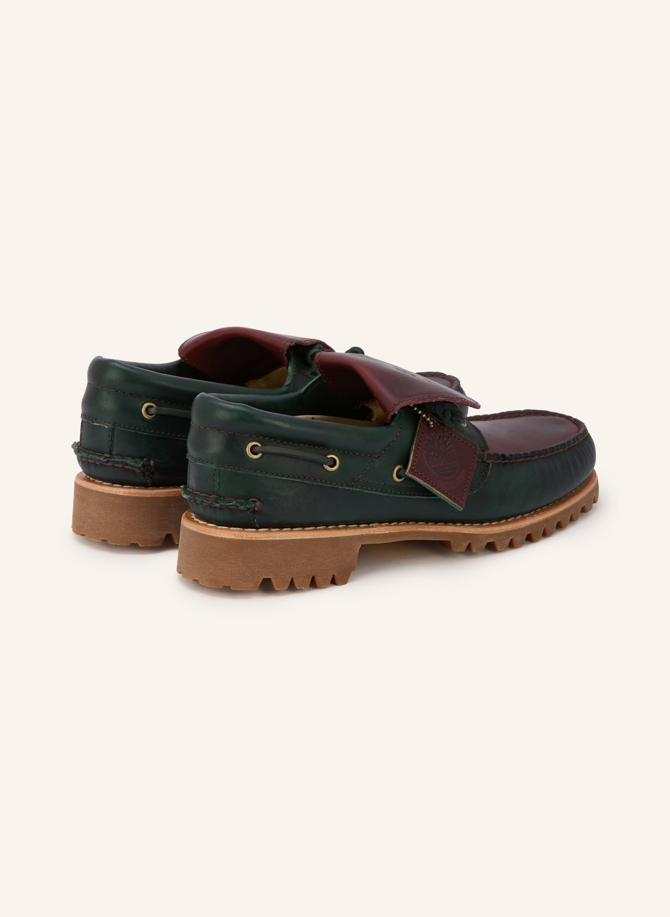 Timberland Chaussures bateau: GROEN / MARRON FONCÉ