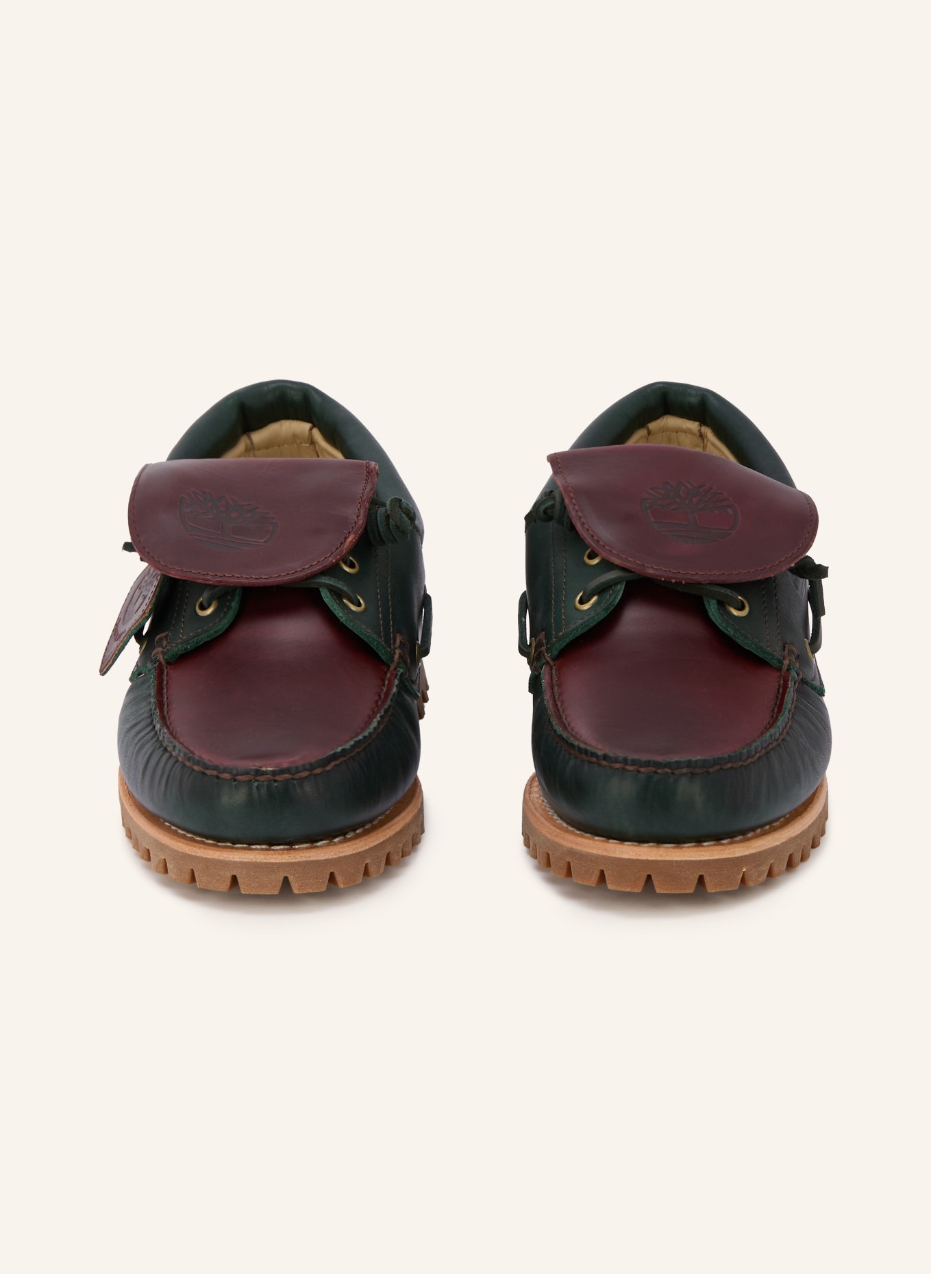 Timberland Chaussures bateau: GROEN / MARRON FONCÉ