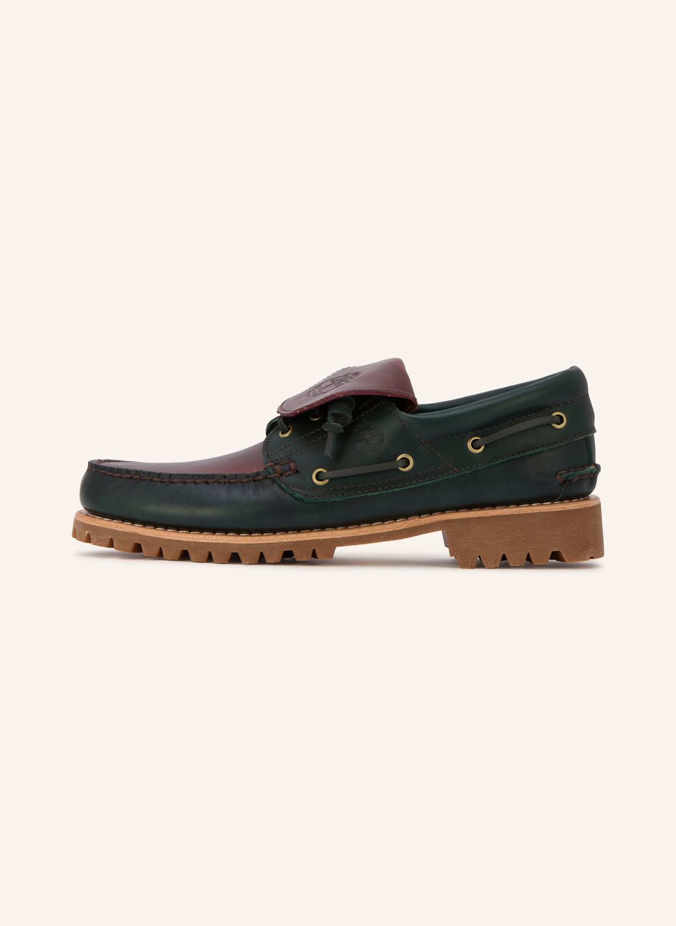 Timberland Chaussures bateau: GROEN / MARRON FONCÉ