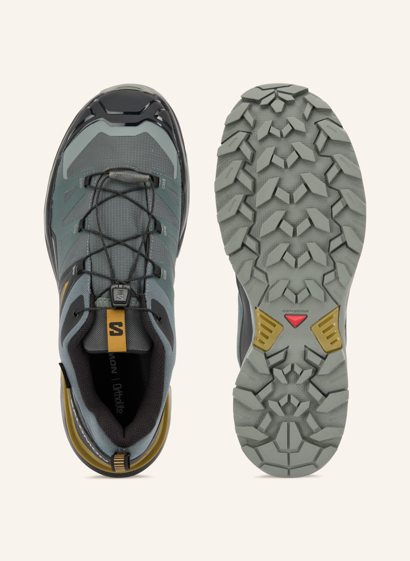 SALOMON Chaussures de randonnée X ULTRA 360 GTX: OLIVE / GRIS / NOIR