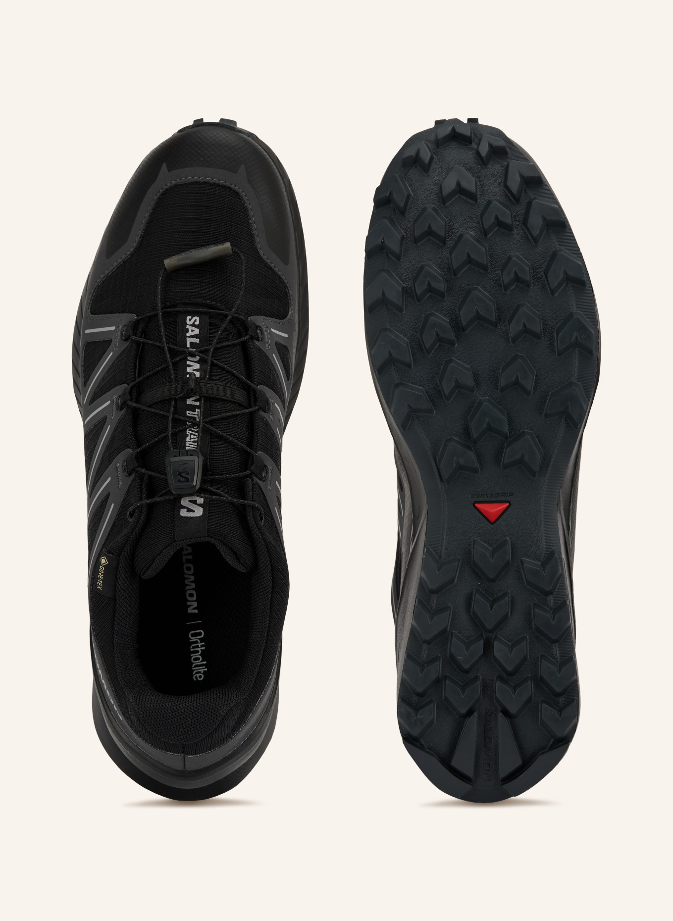 SALOMON Buty do biegania w terenie SPEEDCROSS PEAK GTX: CZARNY / SZARY