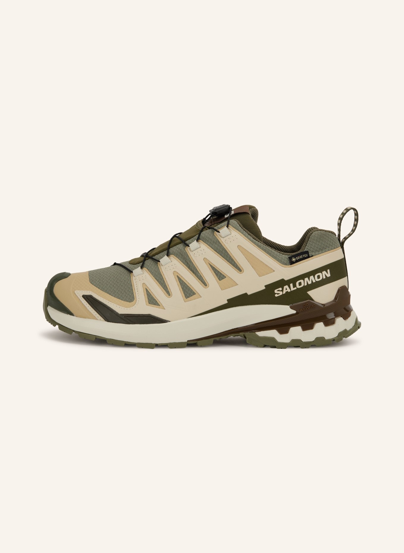 SALOMON Buty do biegania w terenie XA PRO 3D V9 GTX: BEŻOWY / KHAKI / JASNOZIELONY